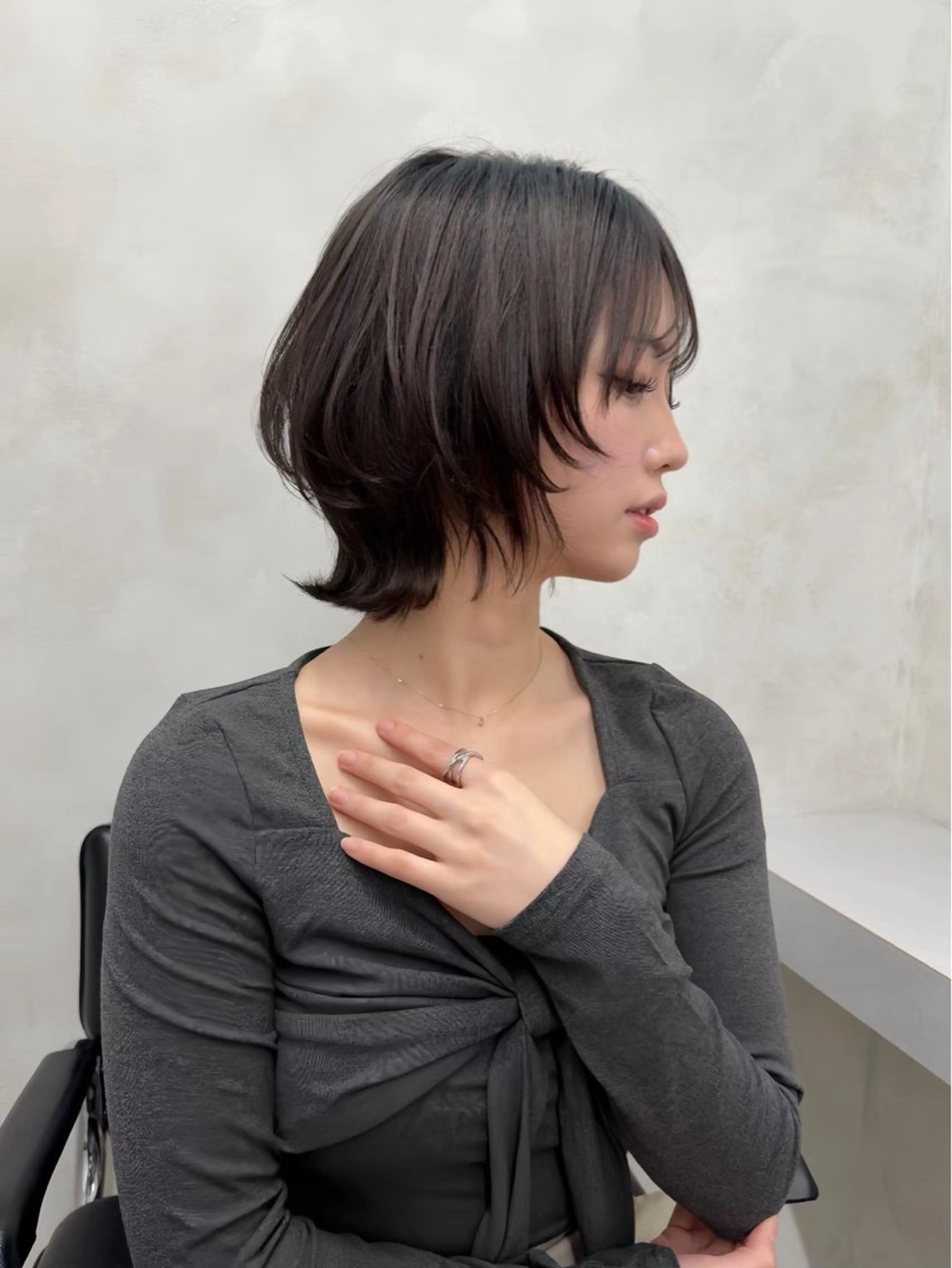 ショート 顔まわりレイヤー 顔周りカット レイヤーカット カット ナツキ💫 カットモデル募集中のヘアスタイル