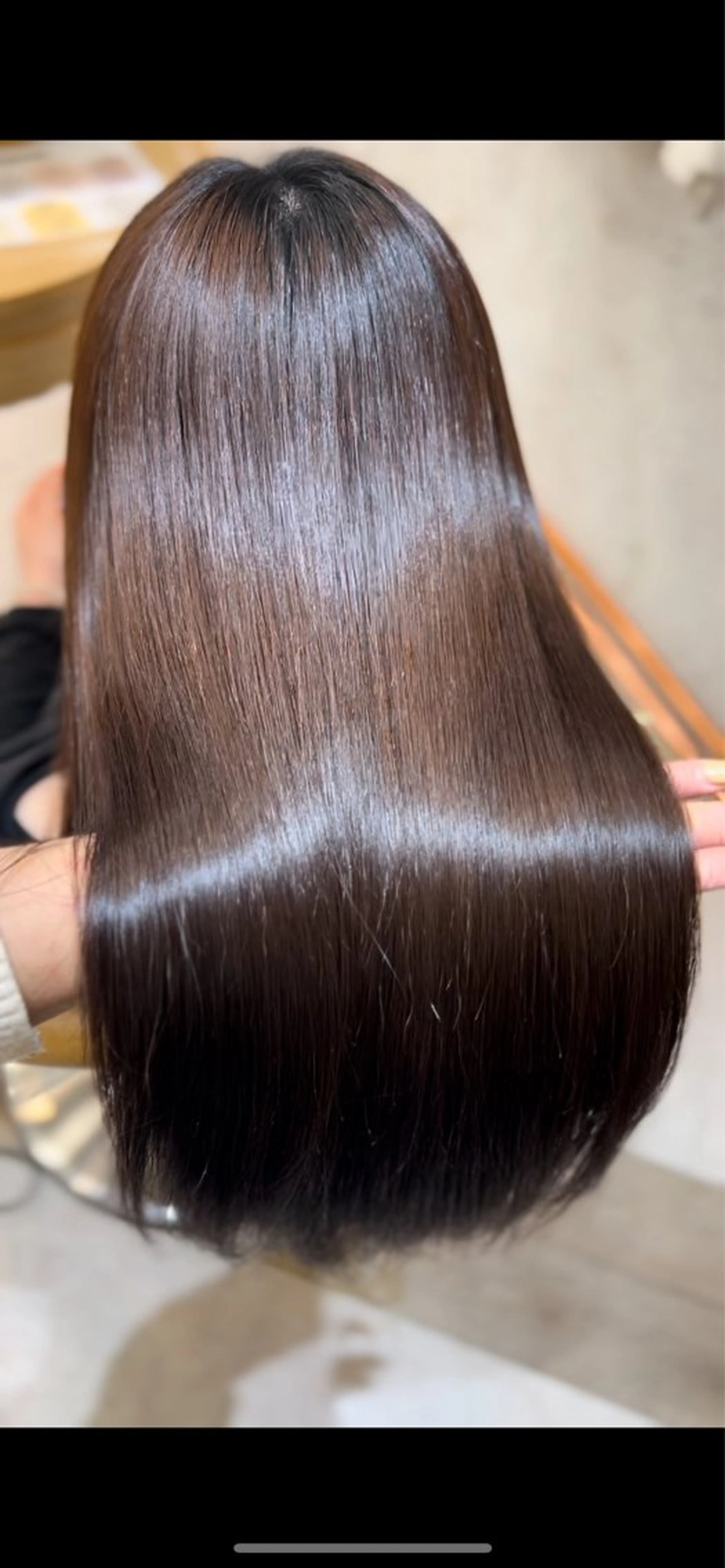 セミロング 縮毛矯正 Lond Alexia所属・金山/ブリーチなし/ 透明感/ボブ/ゆうきのヘアスタイル