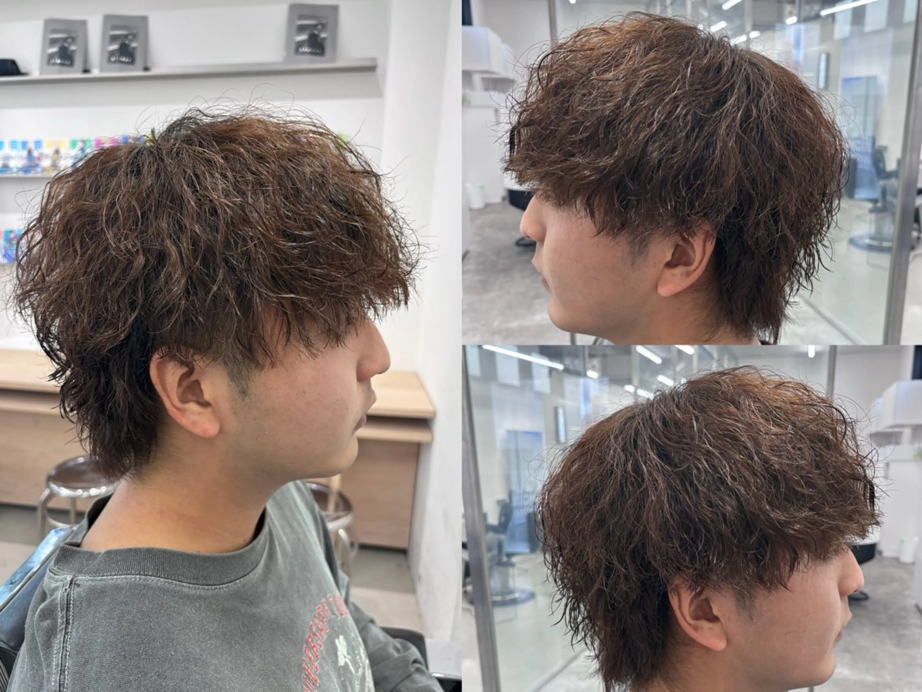 パーマ メンズ メンズパーマ スパイキーショート 波巻きパーマ カット パーマ 土岐 仁/メンズ専門 パーマ特化美容師🌀のヘアスタイル