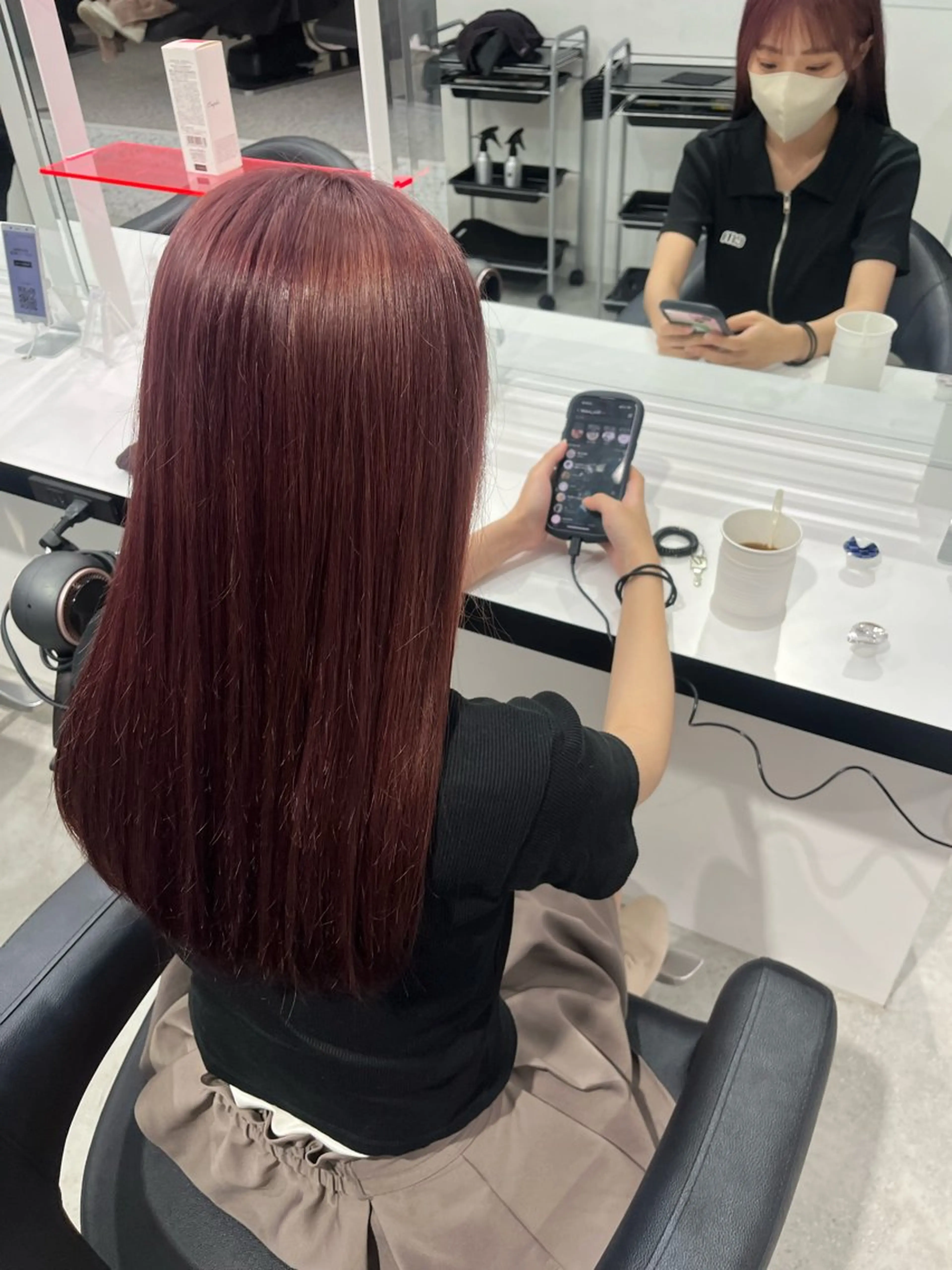 ロング カラー みう/仙台/暖色/ 艶髪/顔周りカット/のヘアスタイル