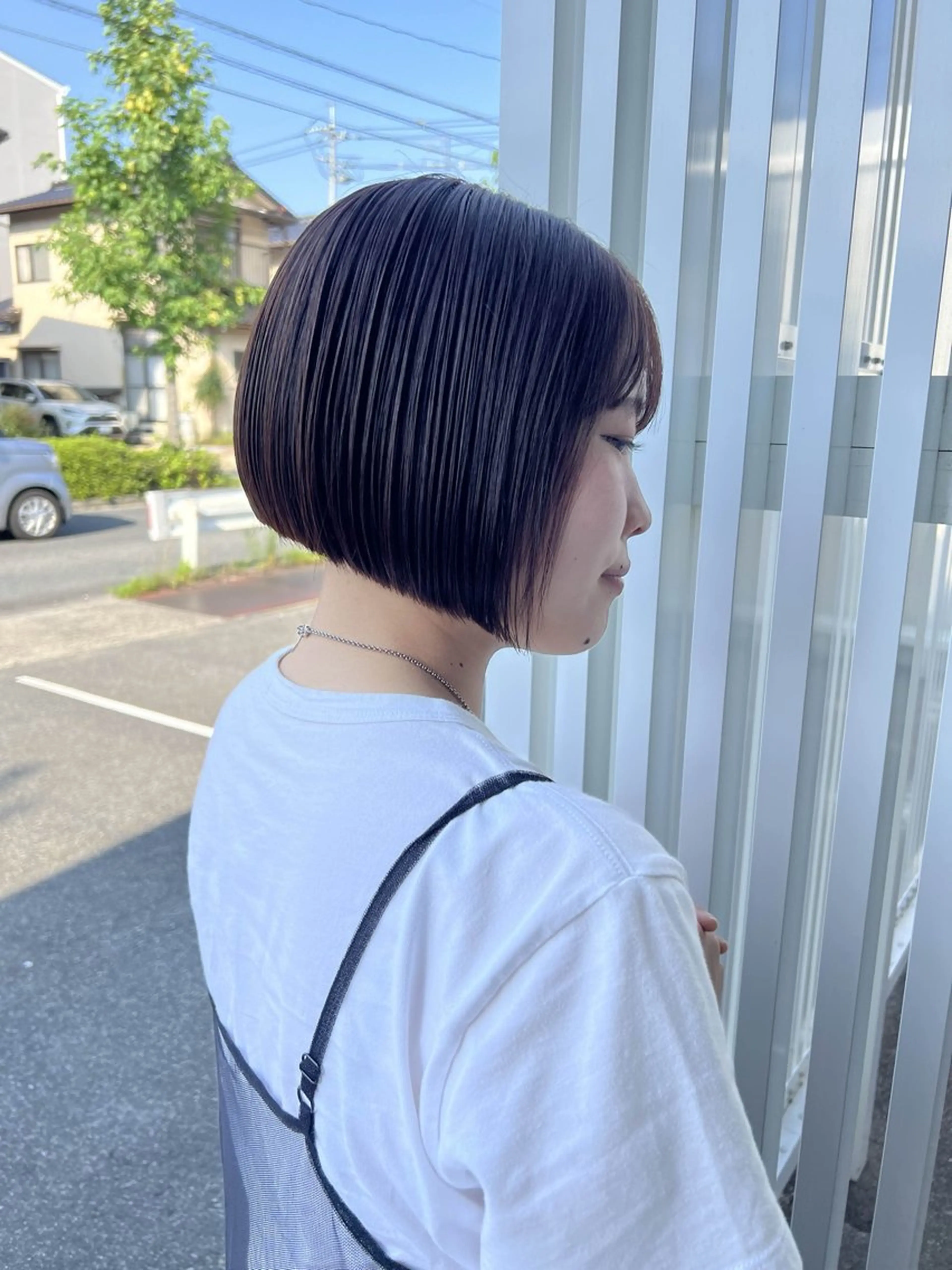 ミディアム ボブ 長谷川 遥のヘアスタイル
