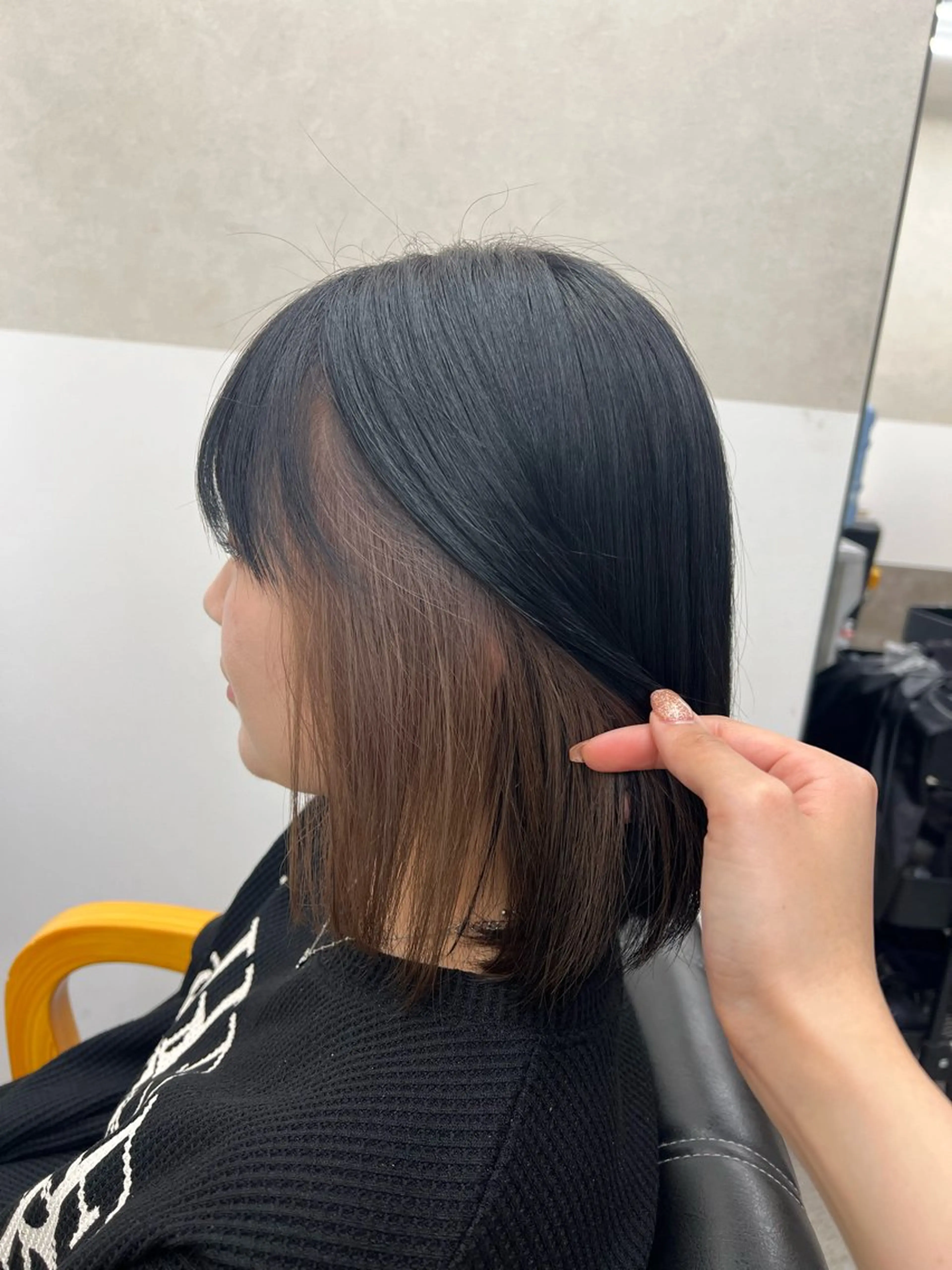ミディアム ヘアカラー GiseL 博多 ほのかのヘアスタイル