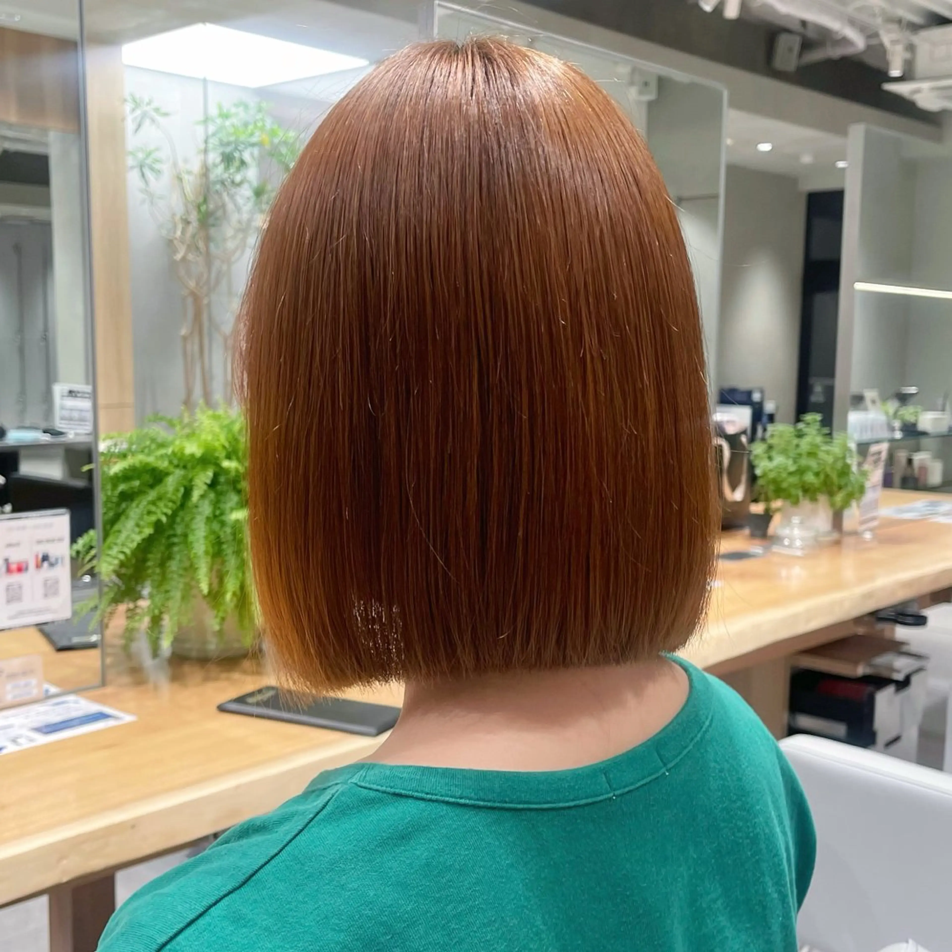 ショート 縮毛矯正×レイヤー カット/飯田 輝のヘアスタイル