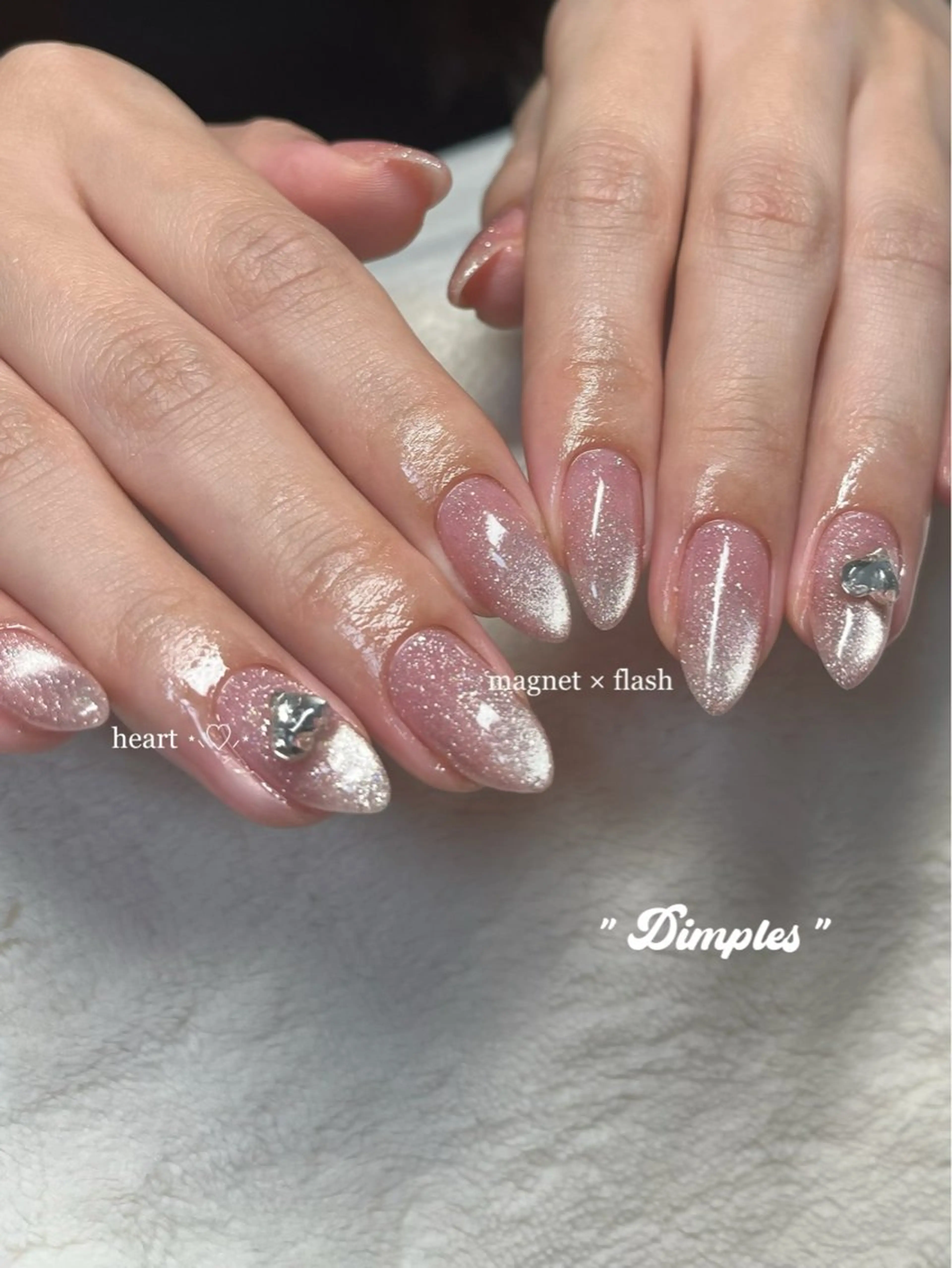 ネイル ハンドネイル dimples yuki🎀 ꒷꒦♡のネイルデザイン