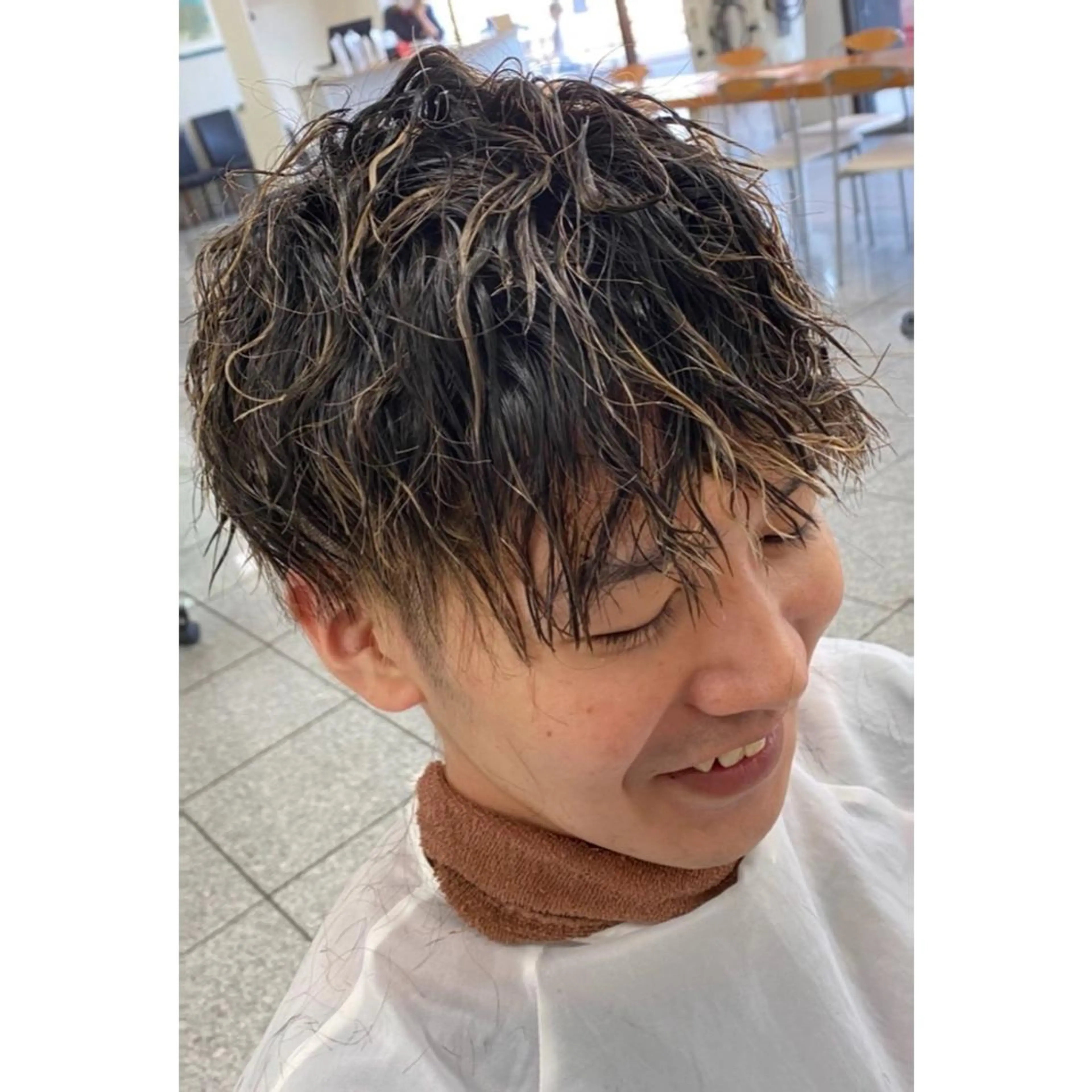 ショート ツイストパーマ ボブ/ぱつっとボブ/ 谷口 海星のヘアスタイル