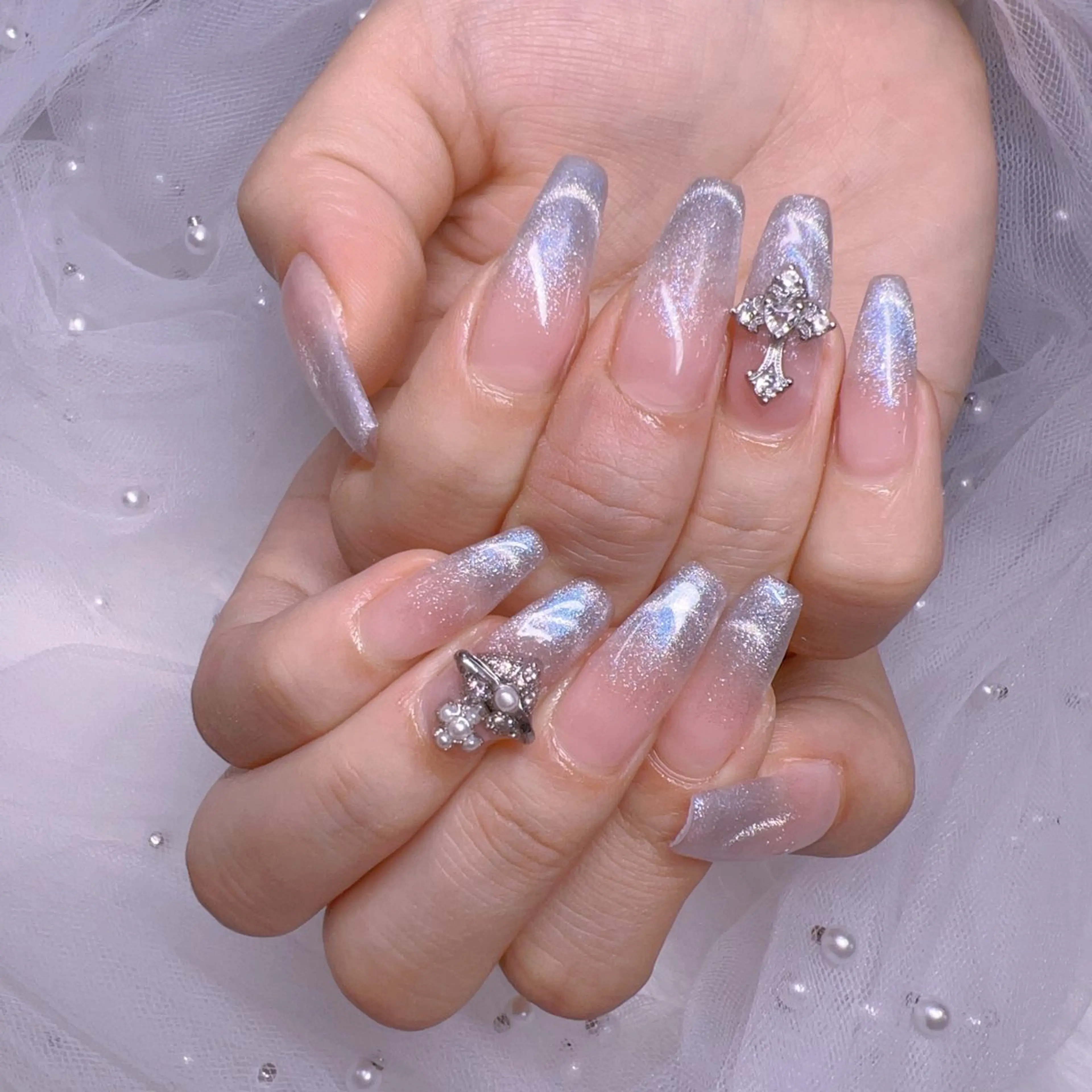 チップ長さだしマグネットフレンチ¥9000 （初回ソフトジェルオフ無料）の写真