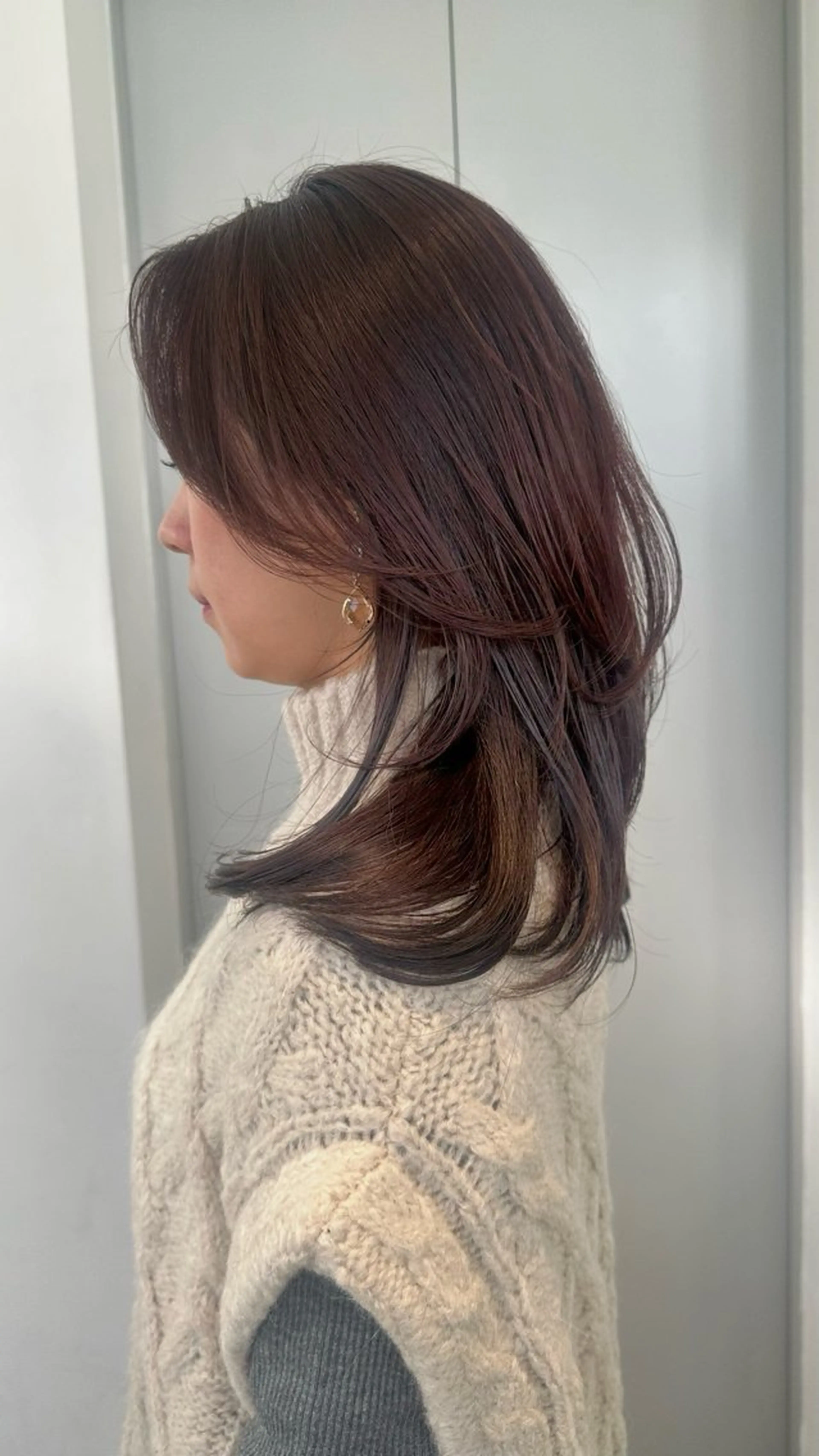 ミディアム レイヤーカット カット 🔹KAIRIのヘアスタイル