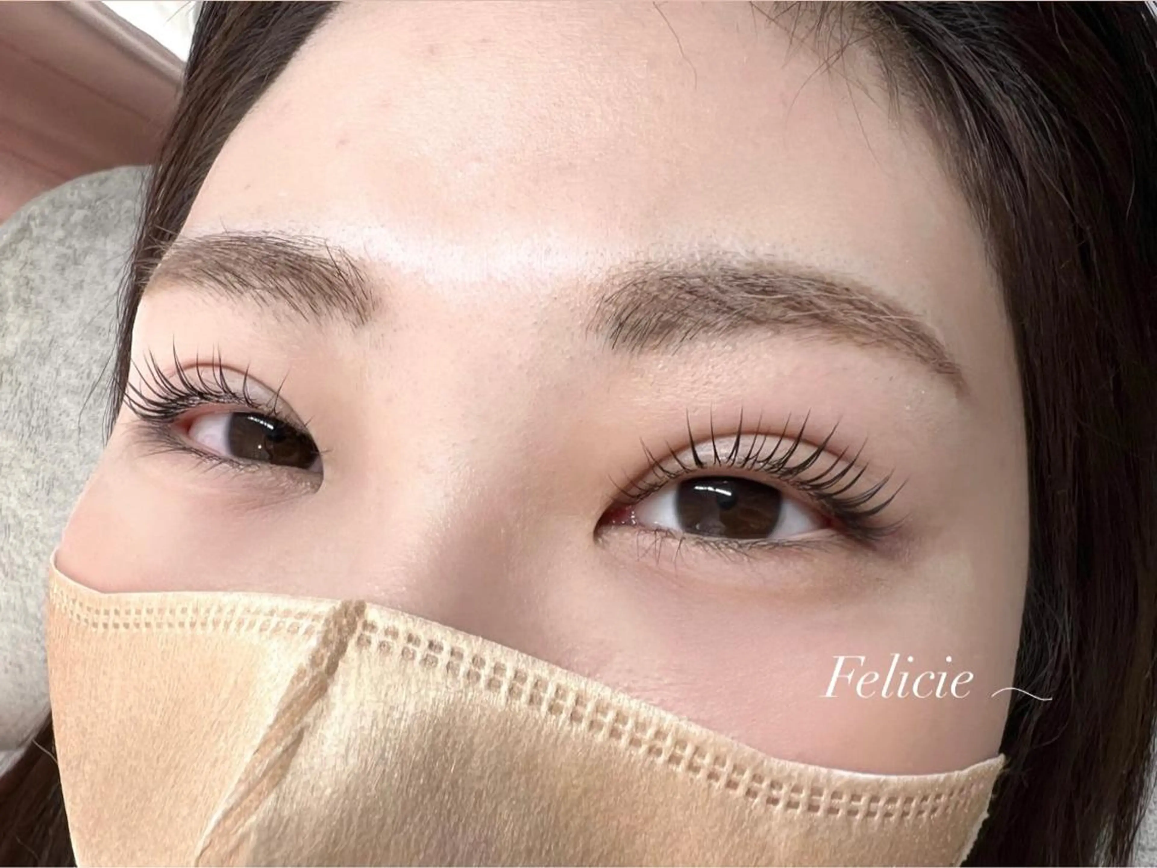 マツエク・マツパ パリジェンヌラッシュリフト Felicie＊ Sayakaのマツエク・マツパデザイン