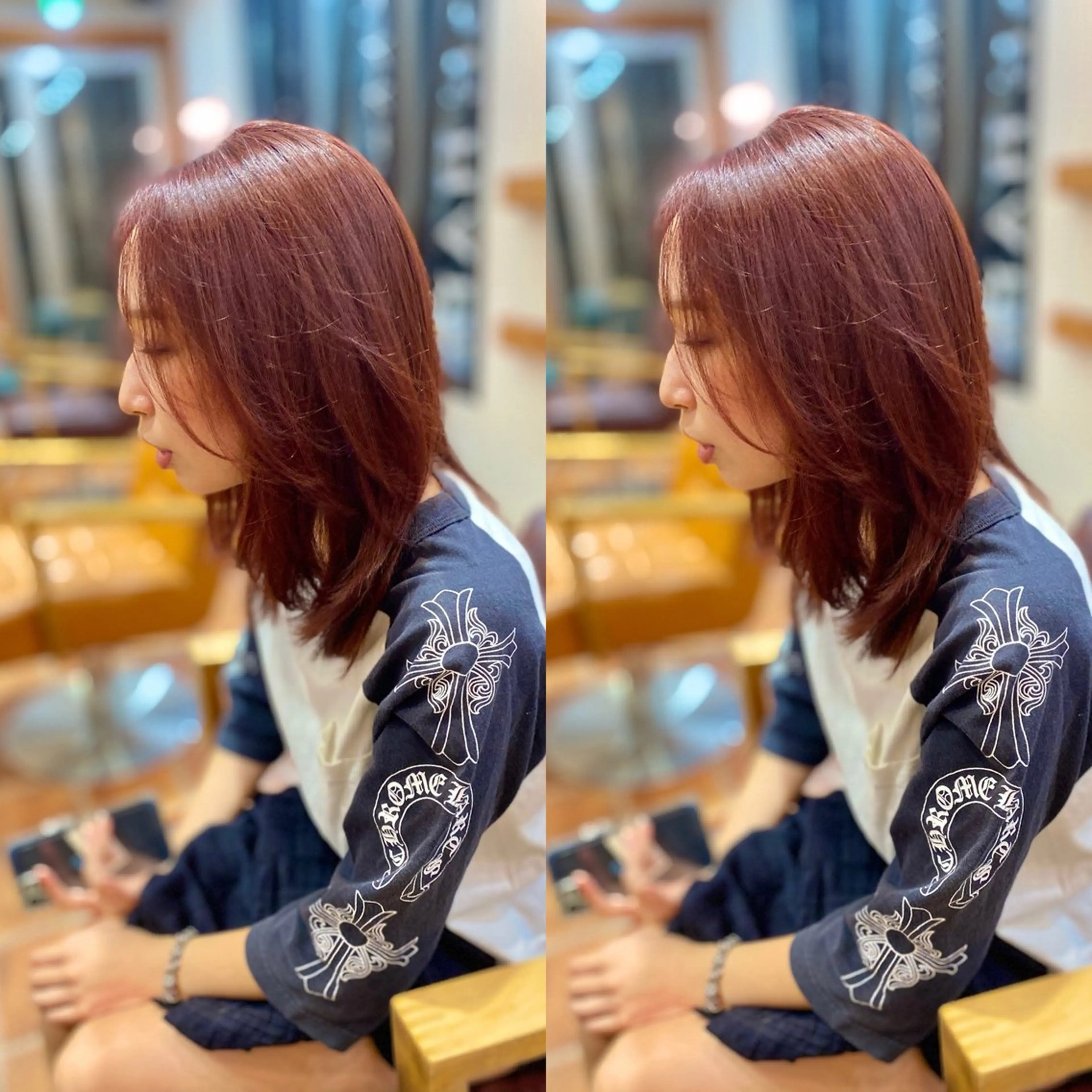 ミディアム カラー カット ヘアカラー 木村丈晴✂️ご来店 お待ちしてます😊のヘアスタイル