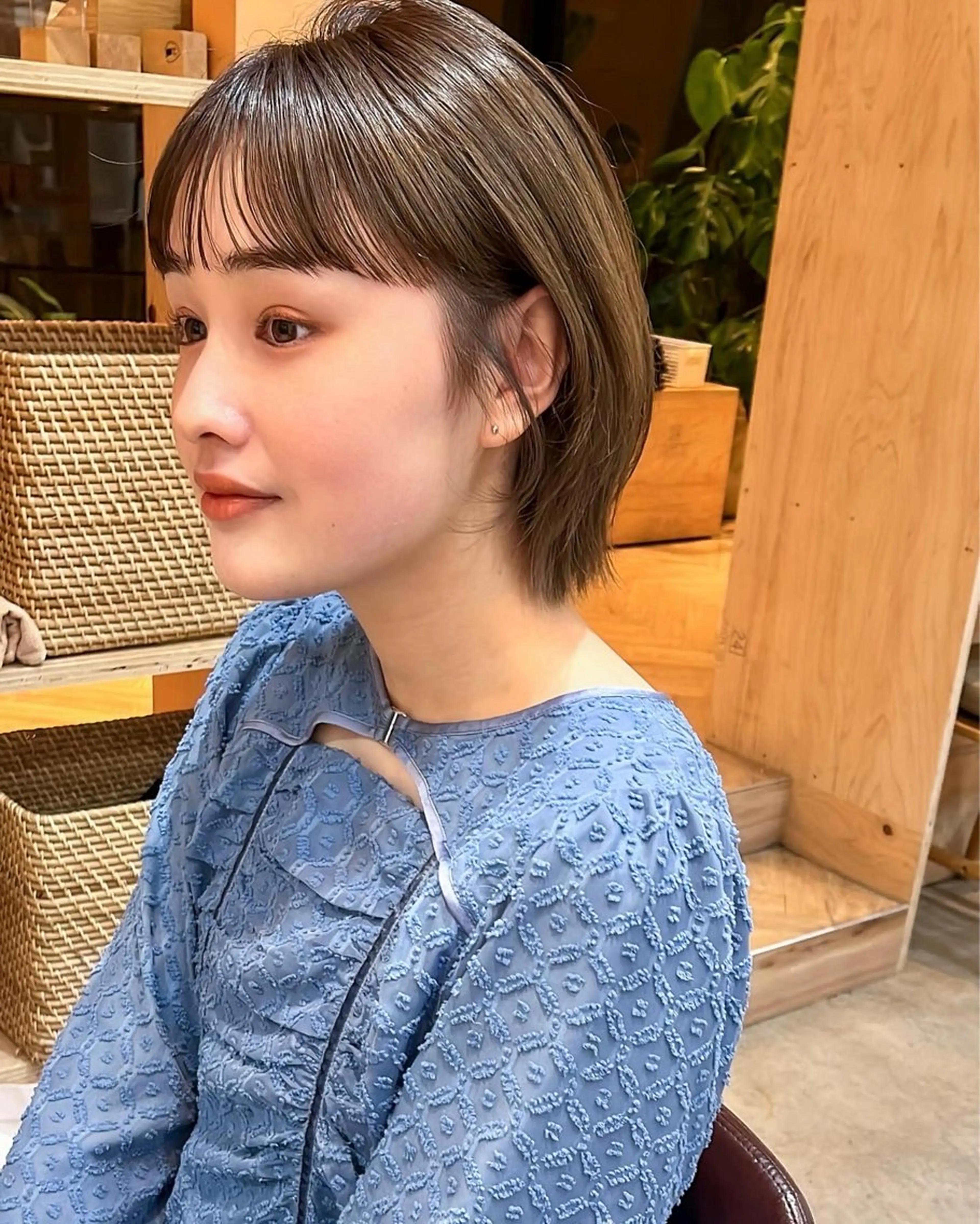 ミディアム カラー 🌱小顔ヘア/ボブ ミディアム/双葉🌱のヘアスタイル