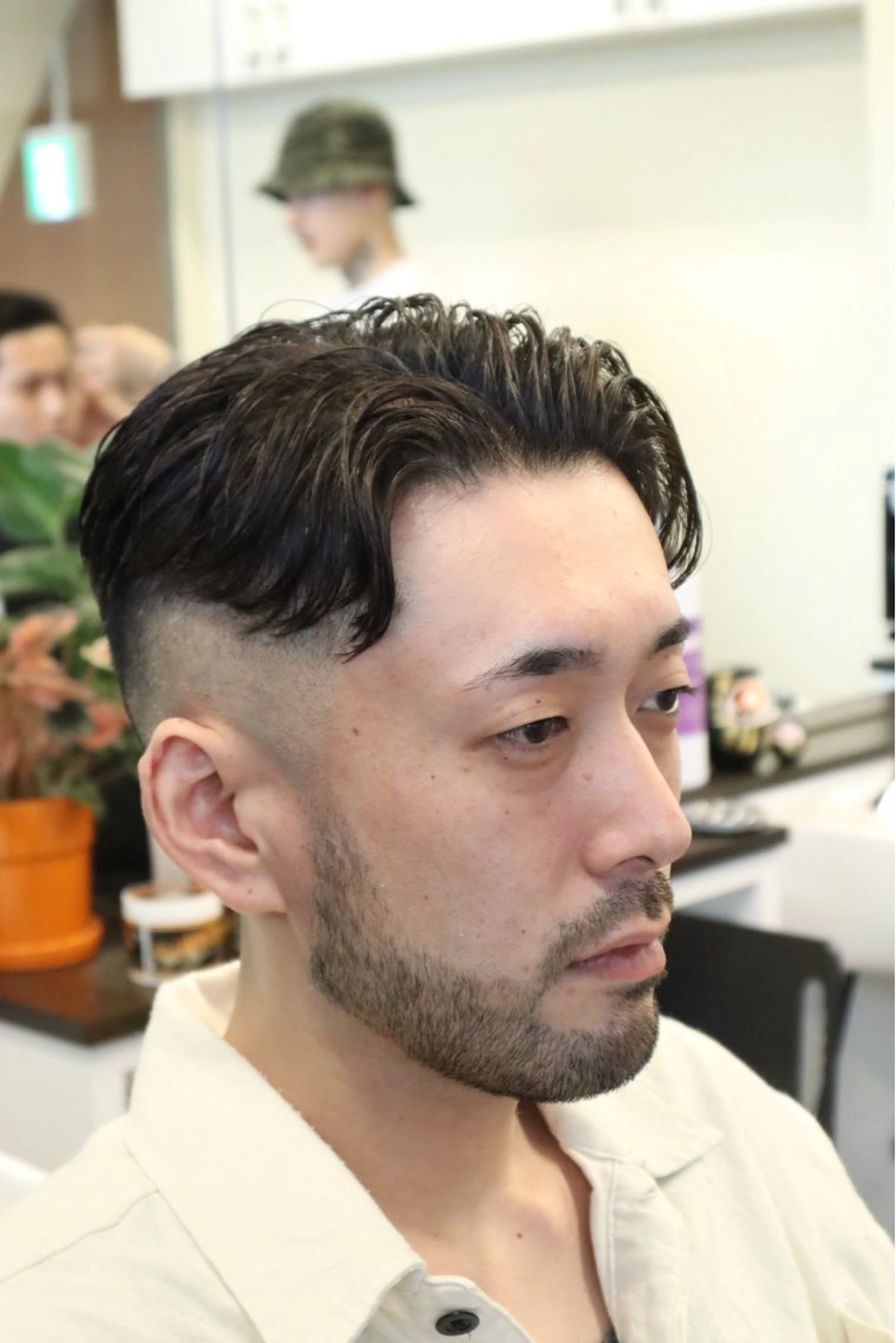 ショート かきあげバング 高円寺 ゆうきのヘアスタイル