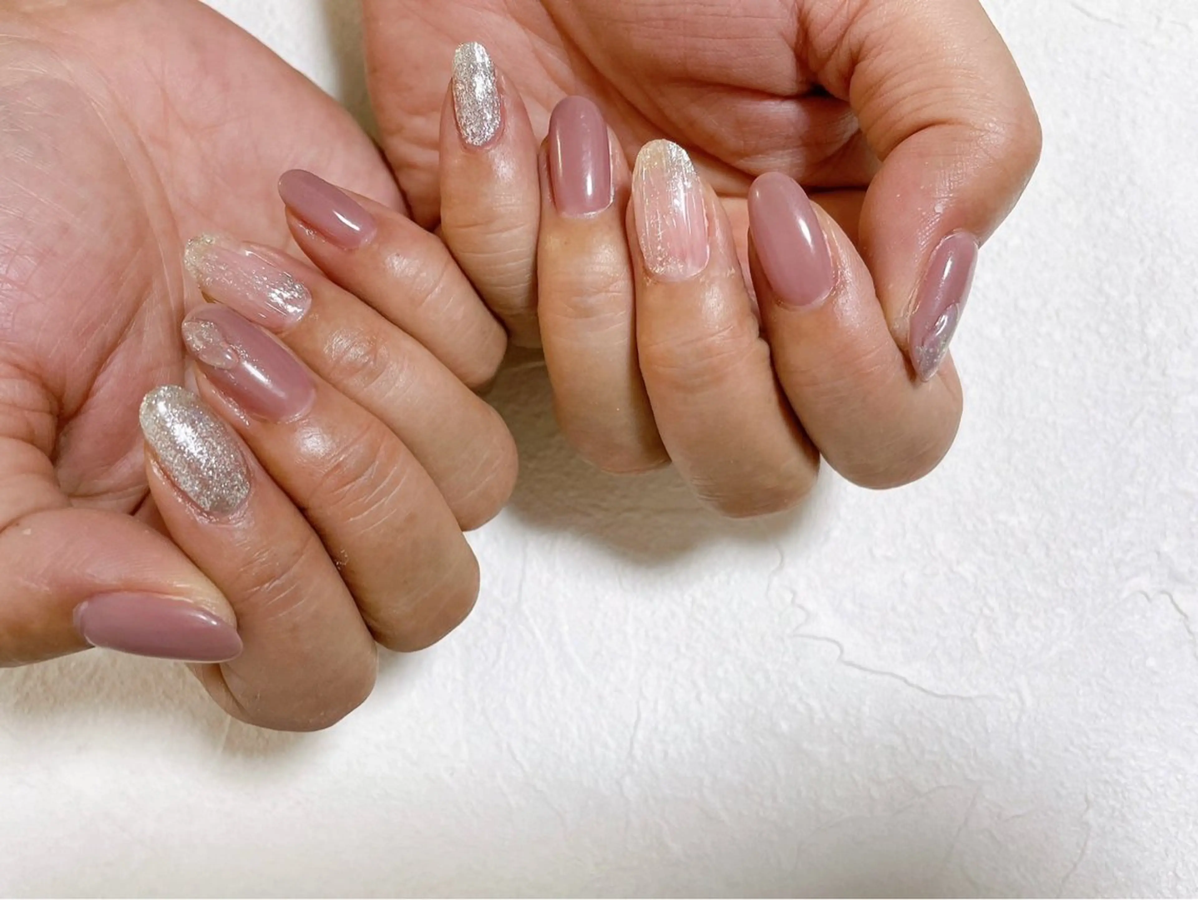 ネイル オーロラネイル フットネイル フレンチネイル ジェルネイル 韓国ネイル ハンドネイル kikinail 溝の口のネイルデザイン