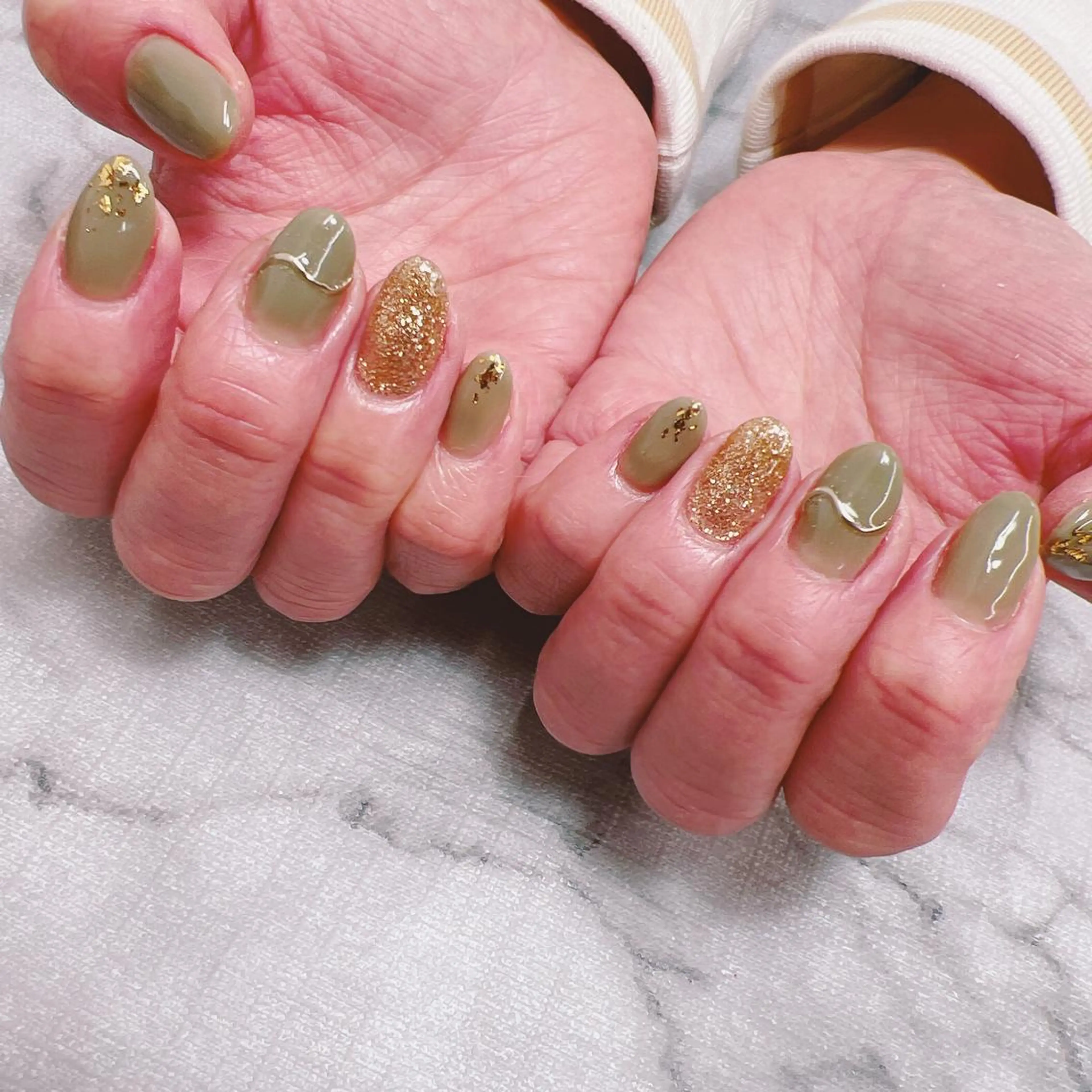 ネイル ミラーネイル ピスタチオネイル 春ネイル ハンドネイル Minion所属・北浦和minion YUKIのマツエク・マツパデザイン