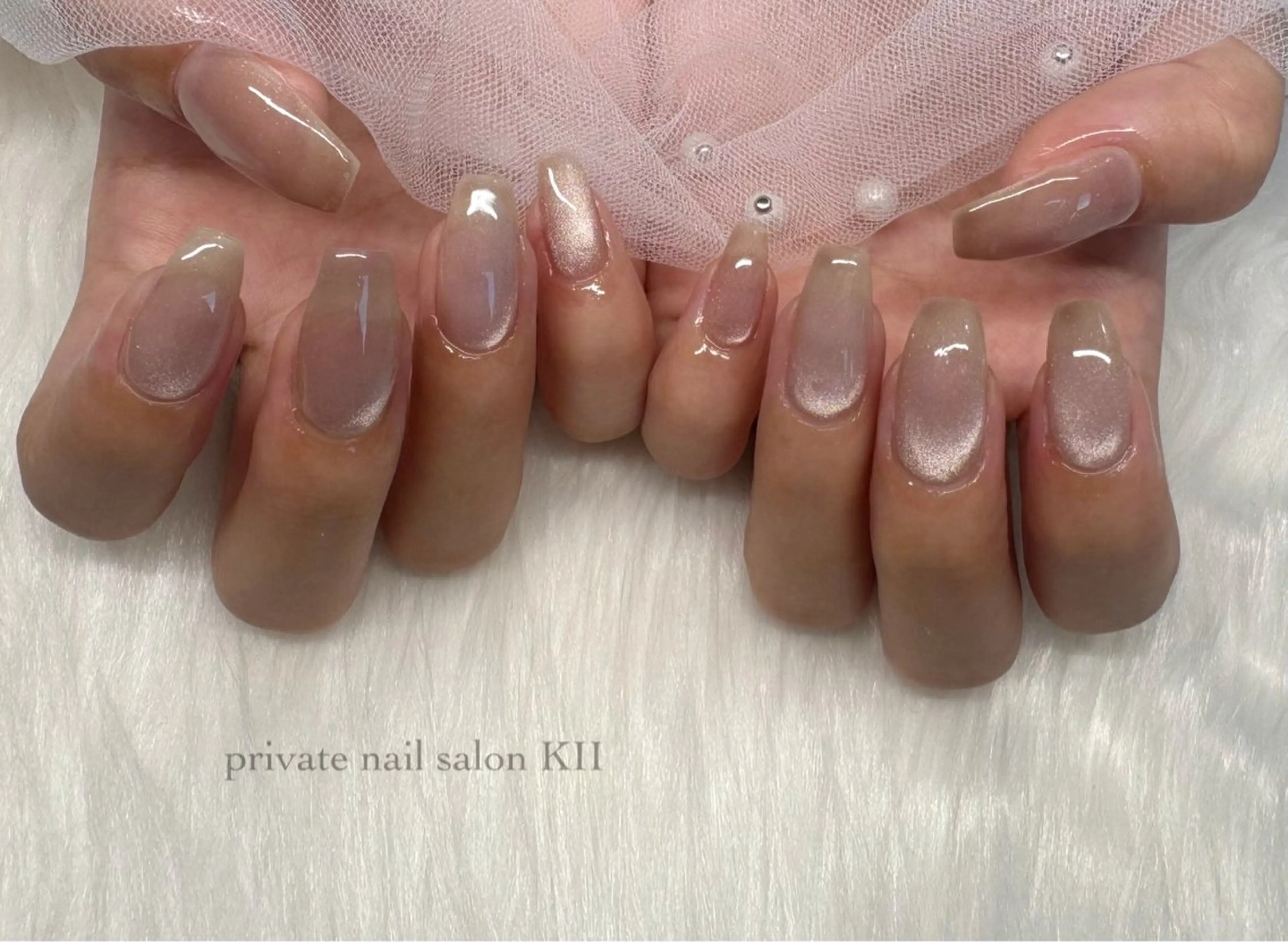 handnail🎀【magnet,flashcolor】の写真