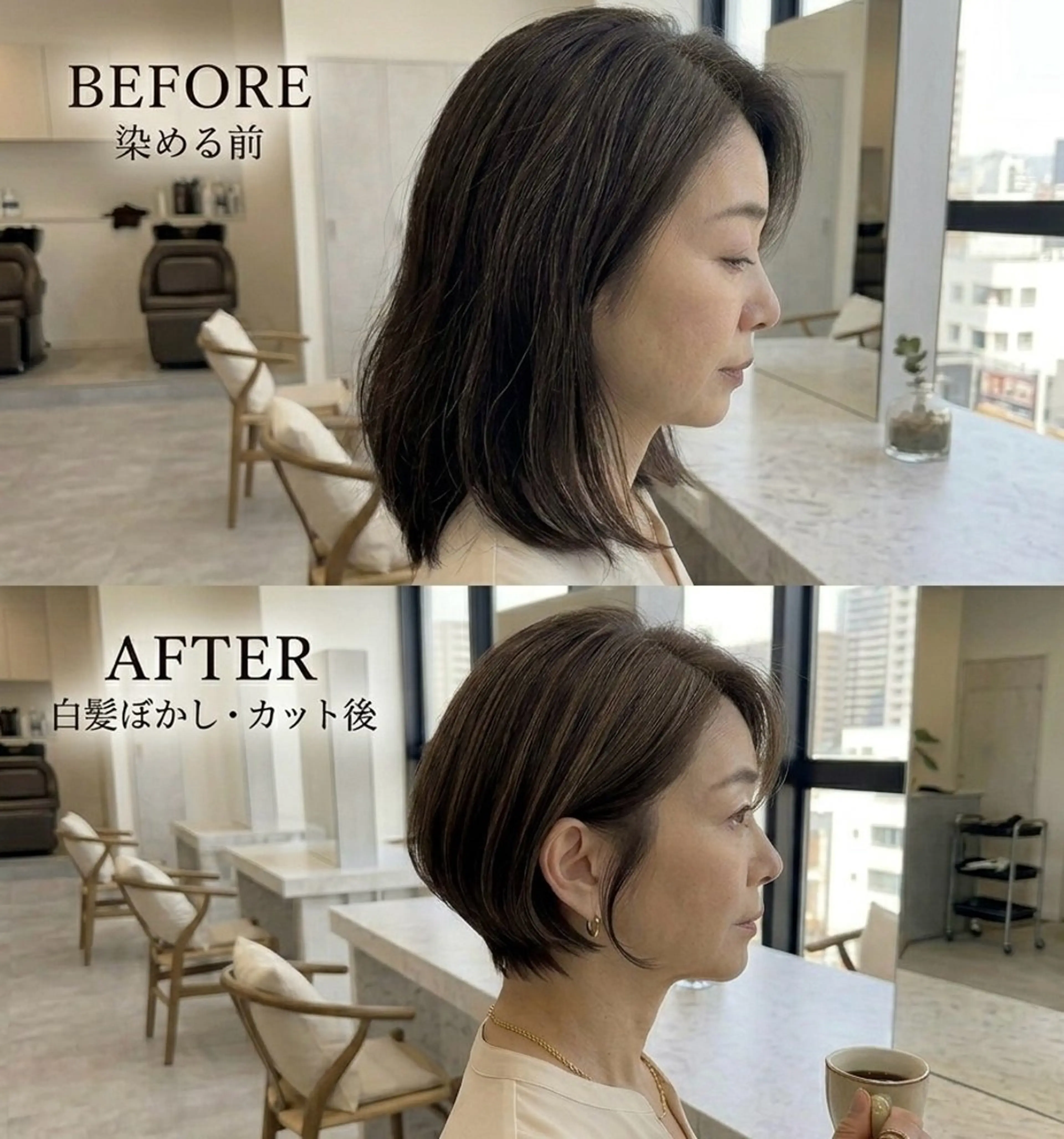 ショート カット ヘアカラー 長岡 瑞希のヘアスタイル
