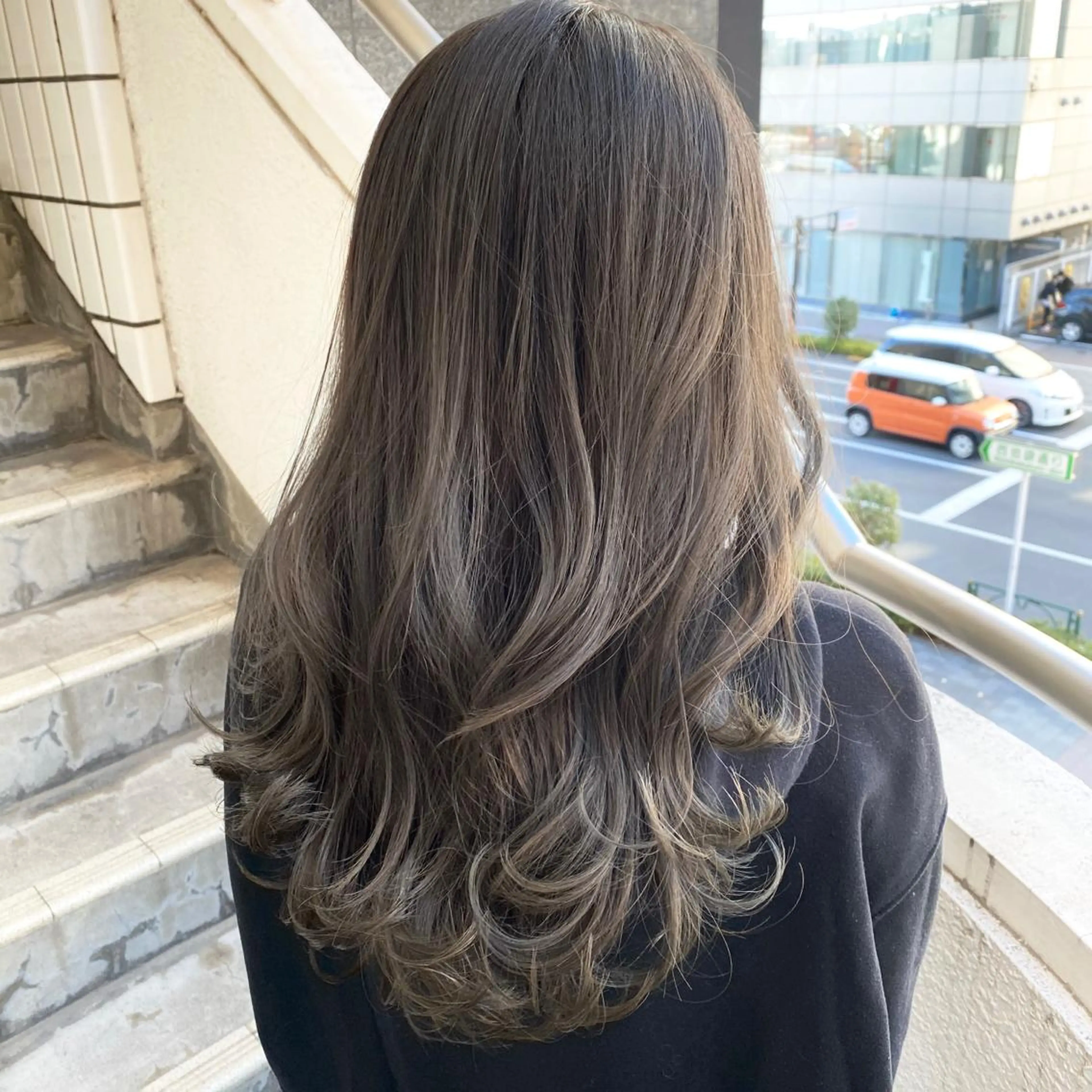 🌷艶美人🌷髪質改善ケアカラー+2stepトリートメント（高濃度炭酸ケア&アルカリ除去付）の写真