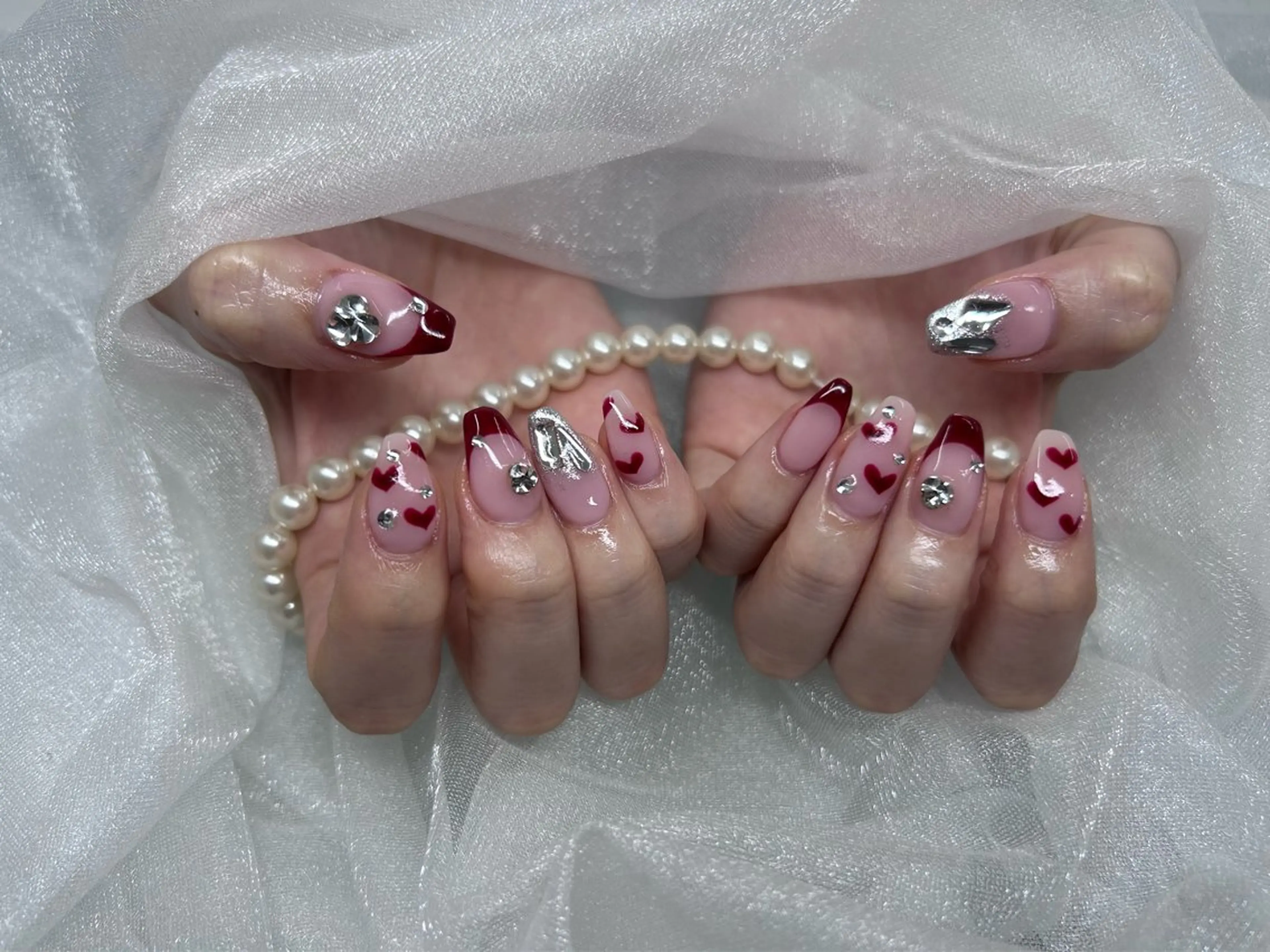 ネイル 持ち込み 加藤 楓子のネイルデザイン