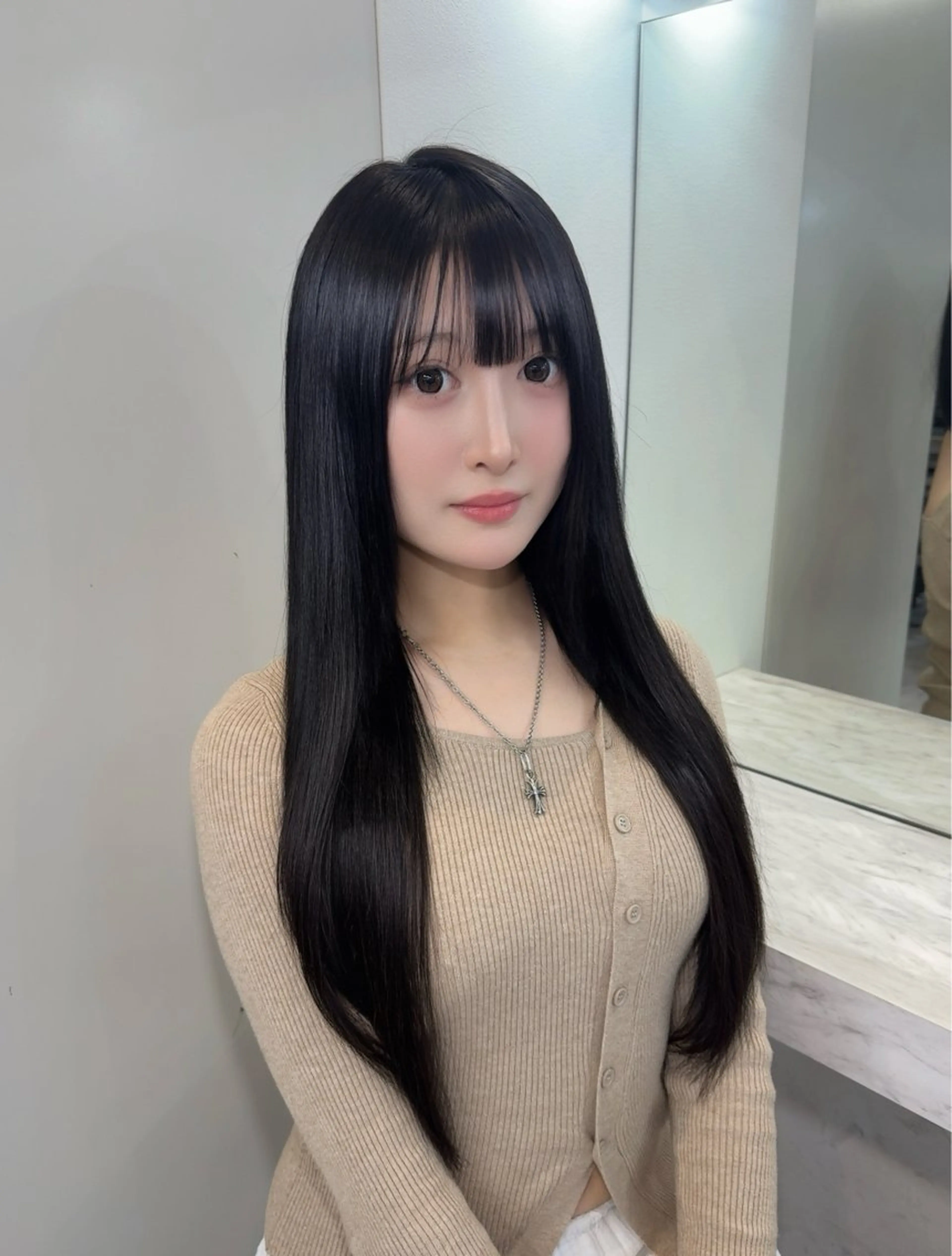 💟ダブルスキル💟羽エク80本+カラー＋メンテナンスカット【注意事項をご確認ください】【原宿/羽エクステ】の写真