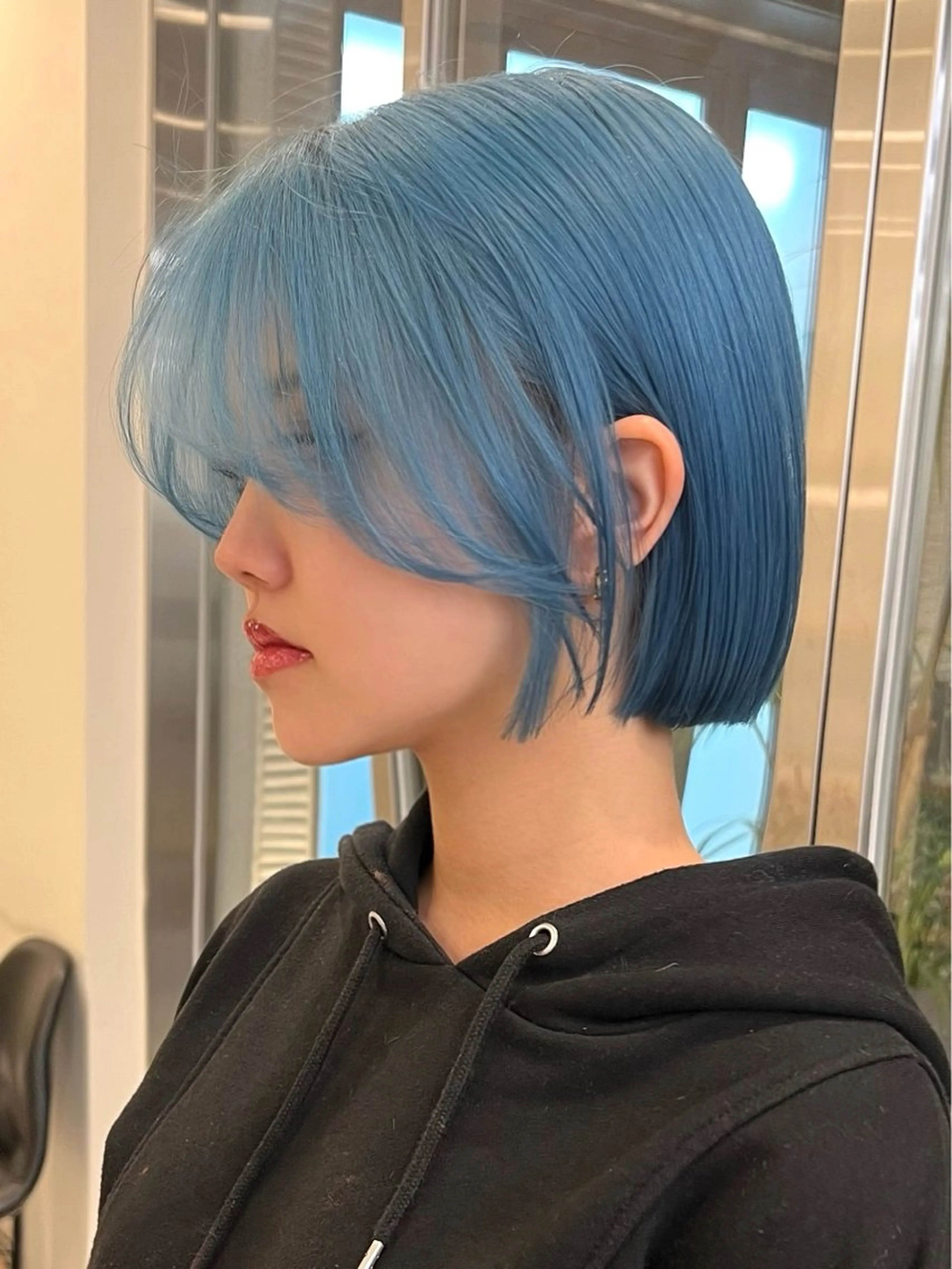 ミディアム カラー ブリーチ ブルーカラー ケアブリーチ ボブ 似合わせカット カット ヘアカラー トリートメント belle   表参道　terrace所属・抜きっぱなしブロンド /ハイトーン/カナタのヘアスタイル