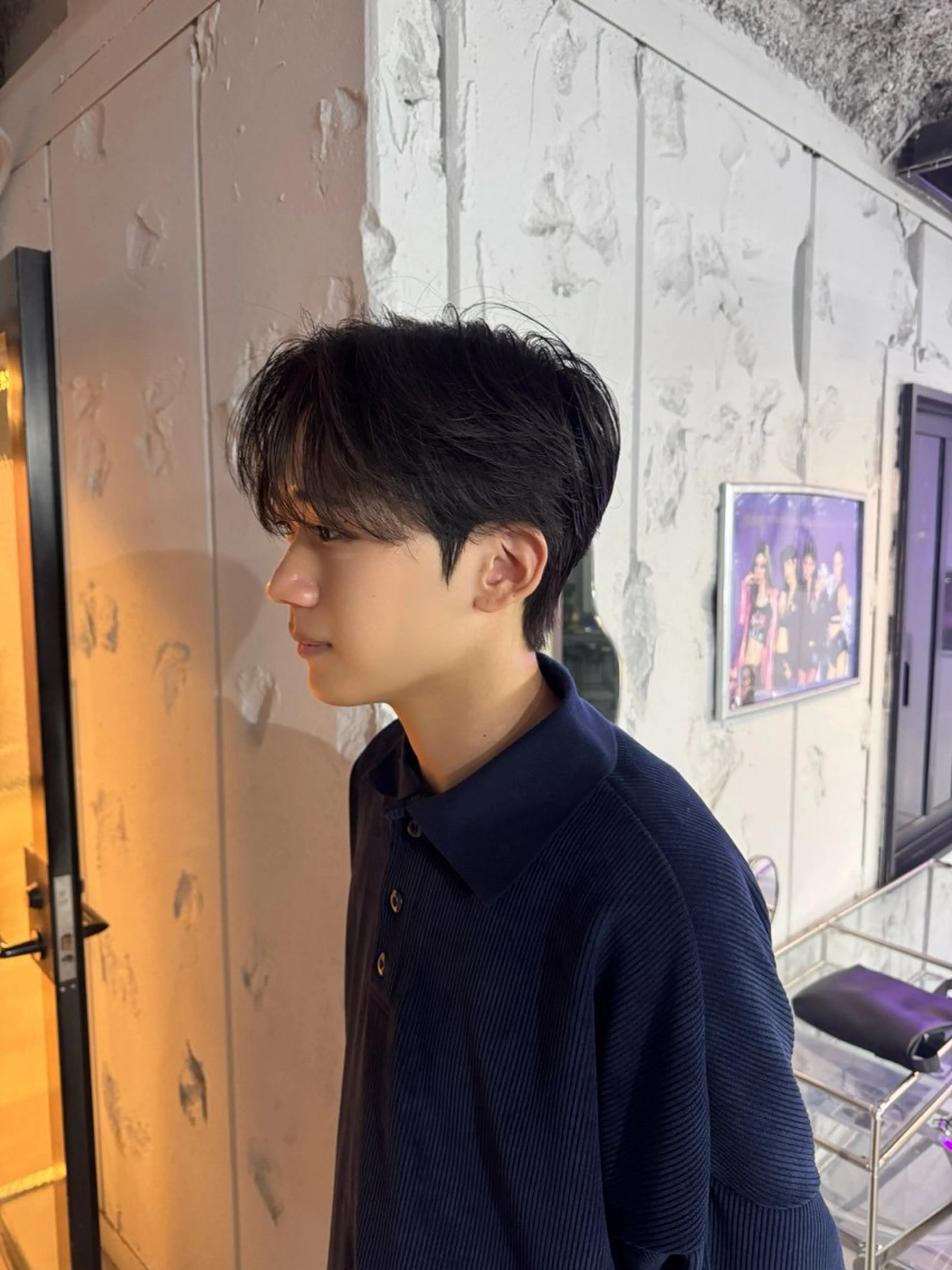 ショート メンズ ダウンパーマ メンズ韓国風 メンズパーマ くせ毛 韓国風ヘア 韓国特化 なおきのヘアスタイル