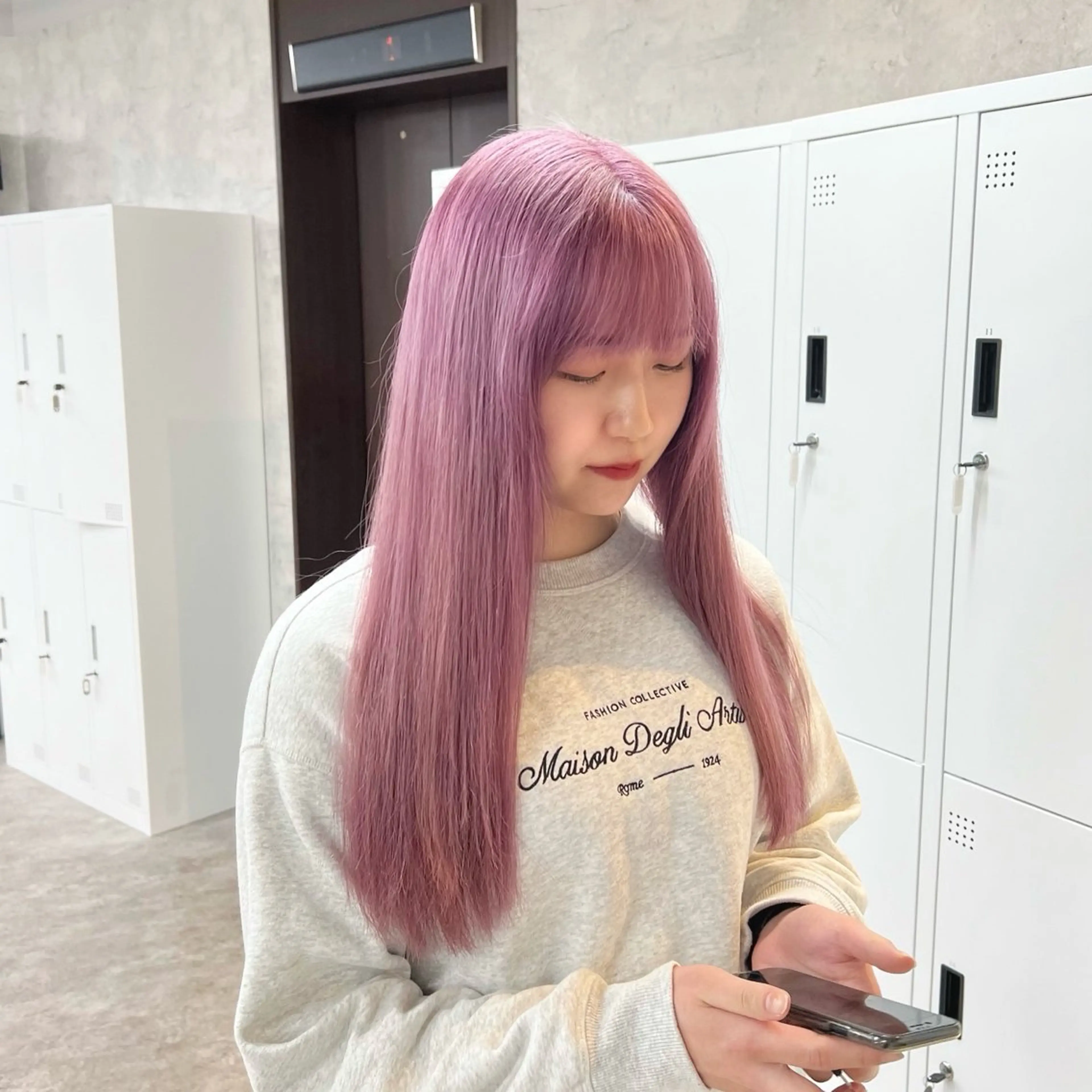 ロング カラー JUNSHIN🦋 ヘアセット／カラーのヘアスタイル