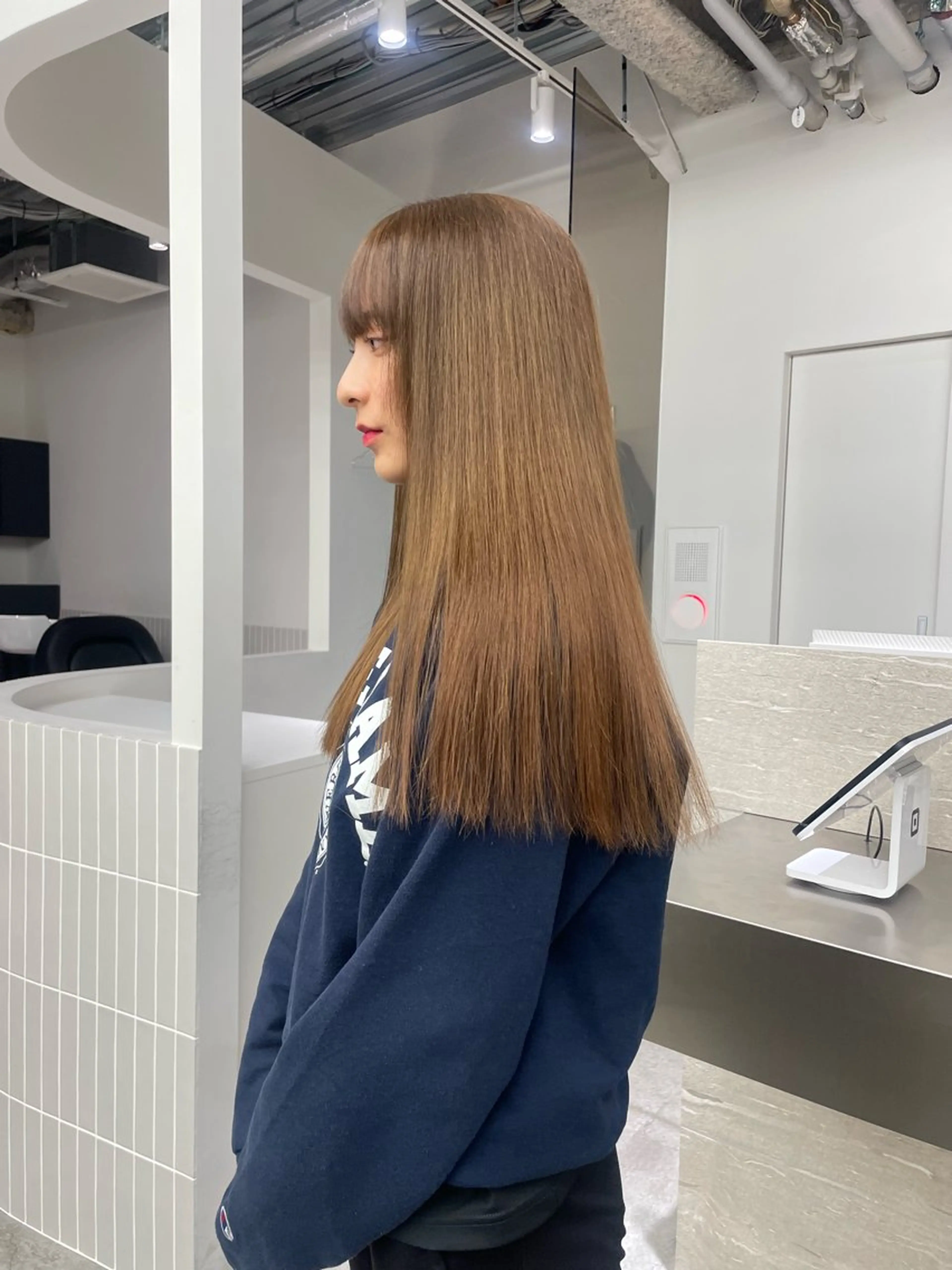 ロング カラー ベージュカラー stén/kana /レイヤーカットのヘアスタイル