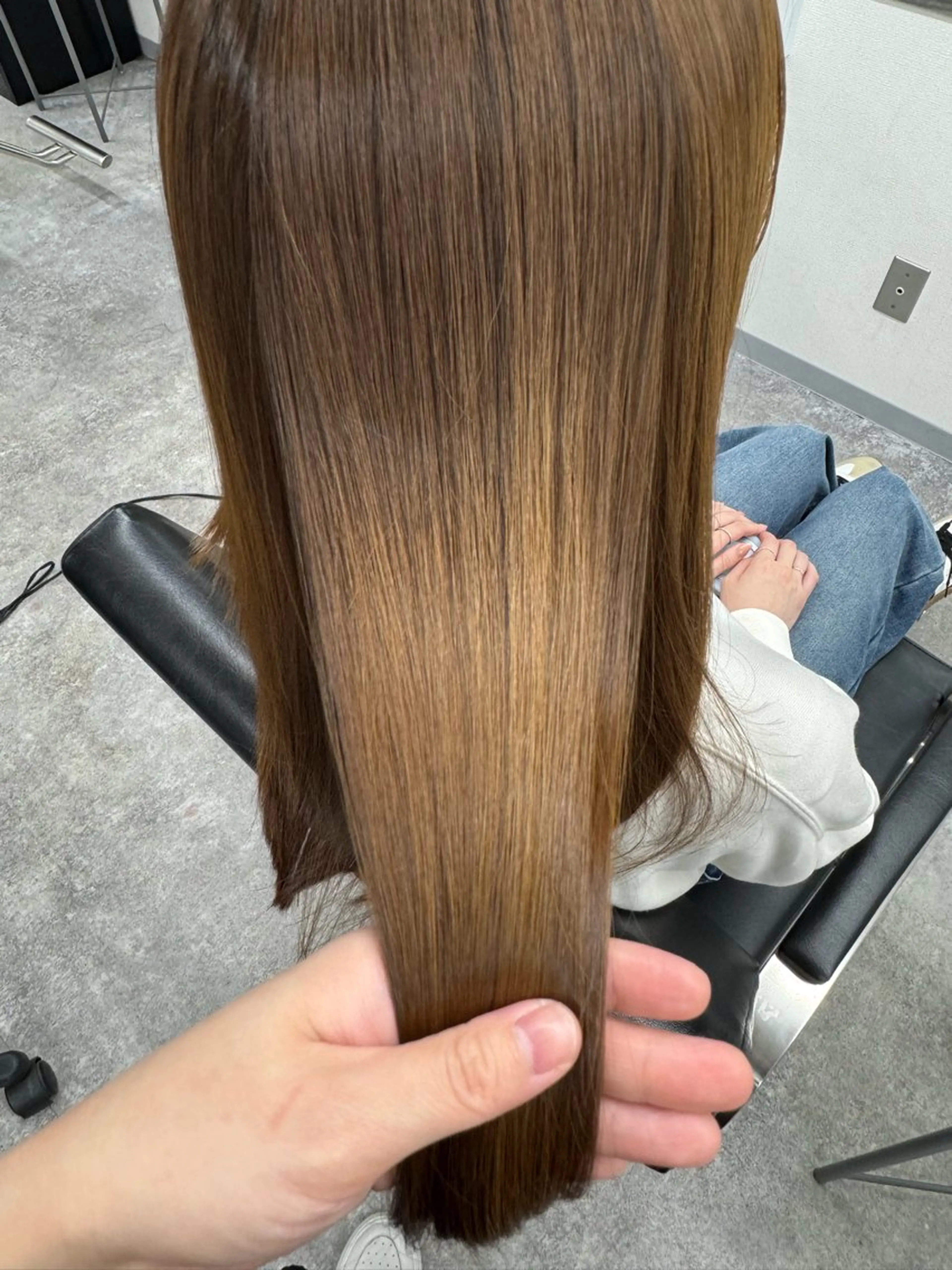 ロング 髪質改善 トリートメント 酸熱トリートメント 髪質改善メニュー 長井 美佐子のヘアスタイル