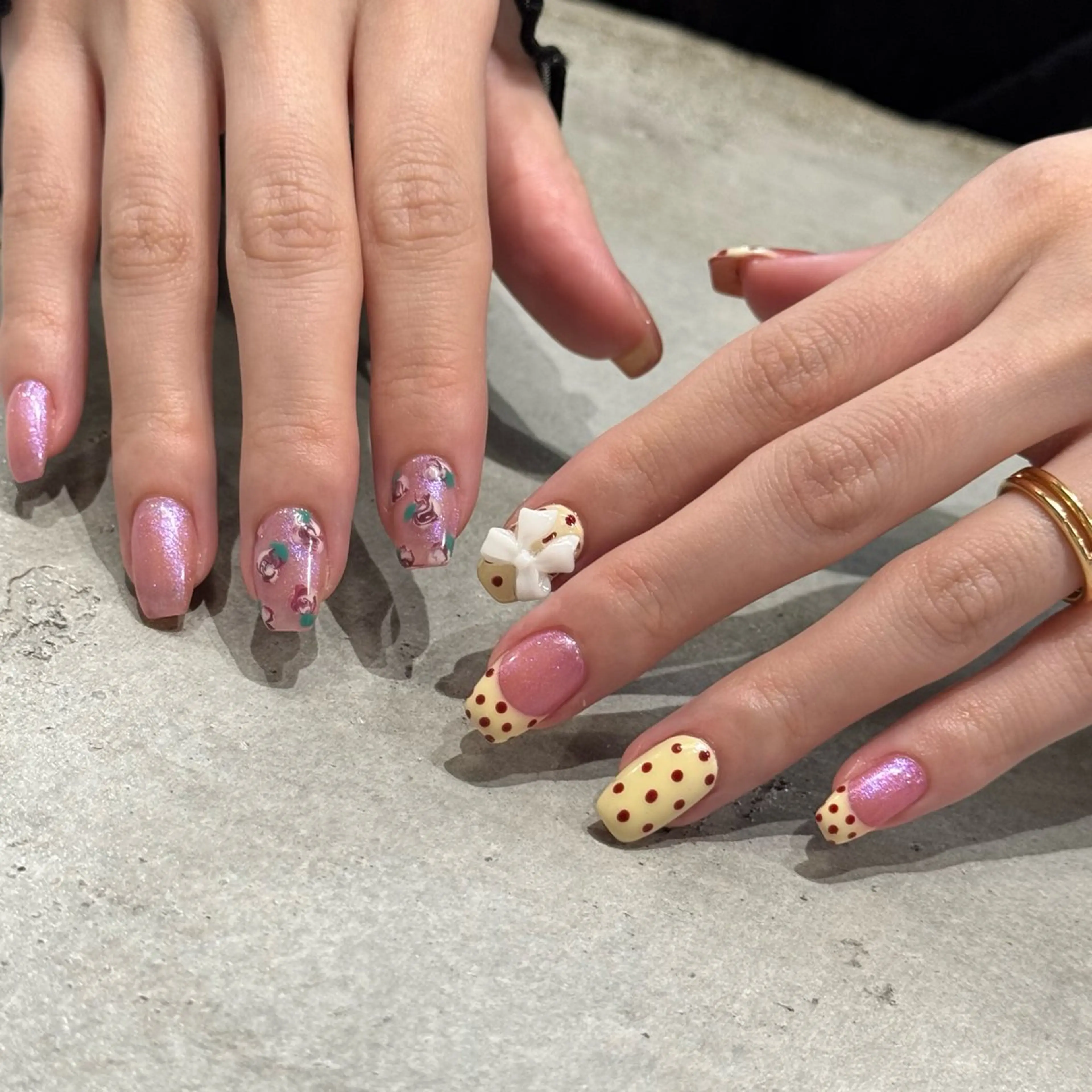 ネイル アートネイル 持ち込み シンプルネイル HARUKA ネイリスト福岡/薬院のネイルデザイン