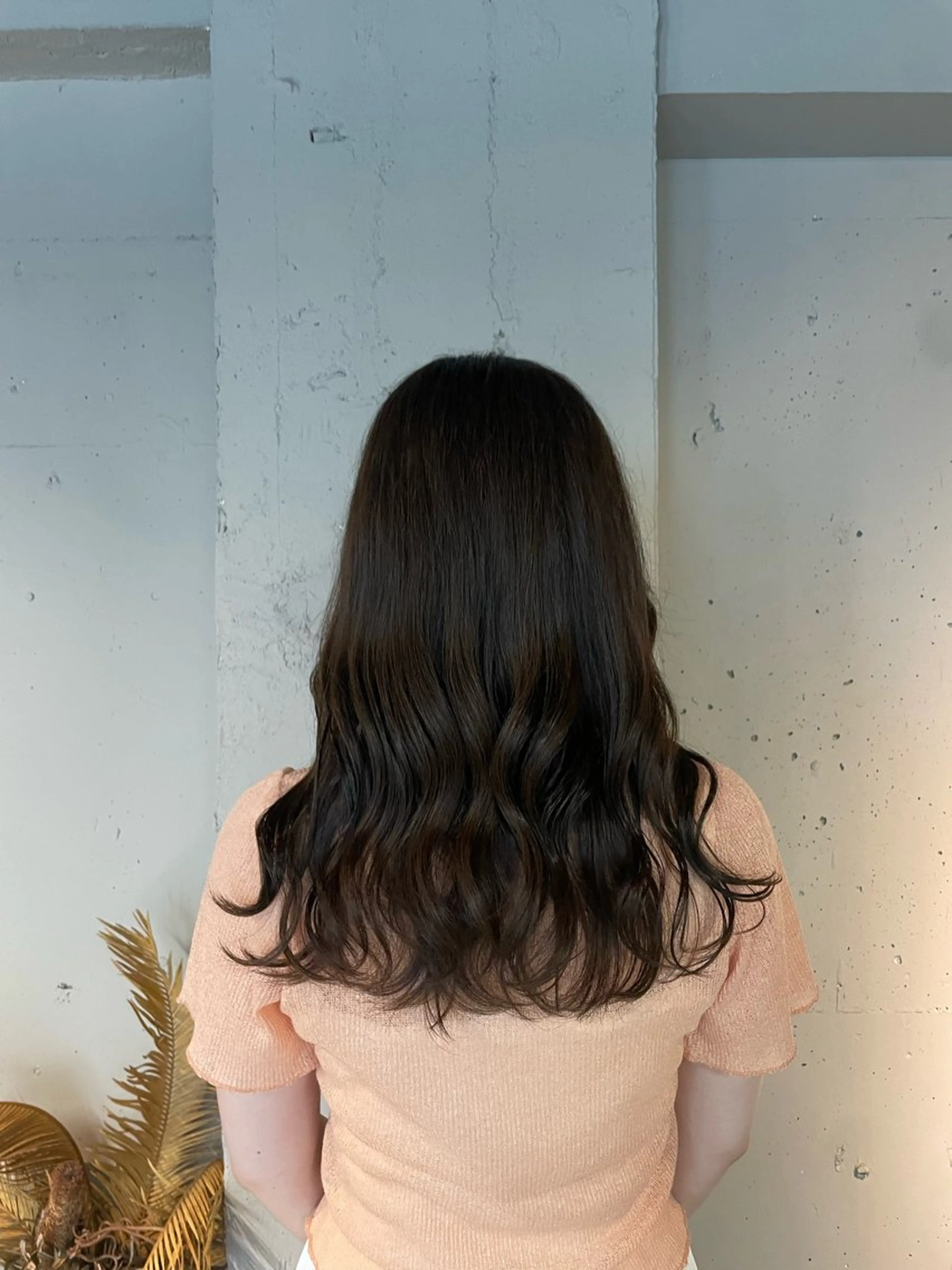 ミディアム カラー ヘアカラー トリートメント 透明感・美髪 monsoワニベユナのヘアスタイル