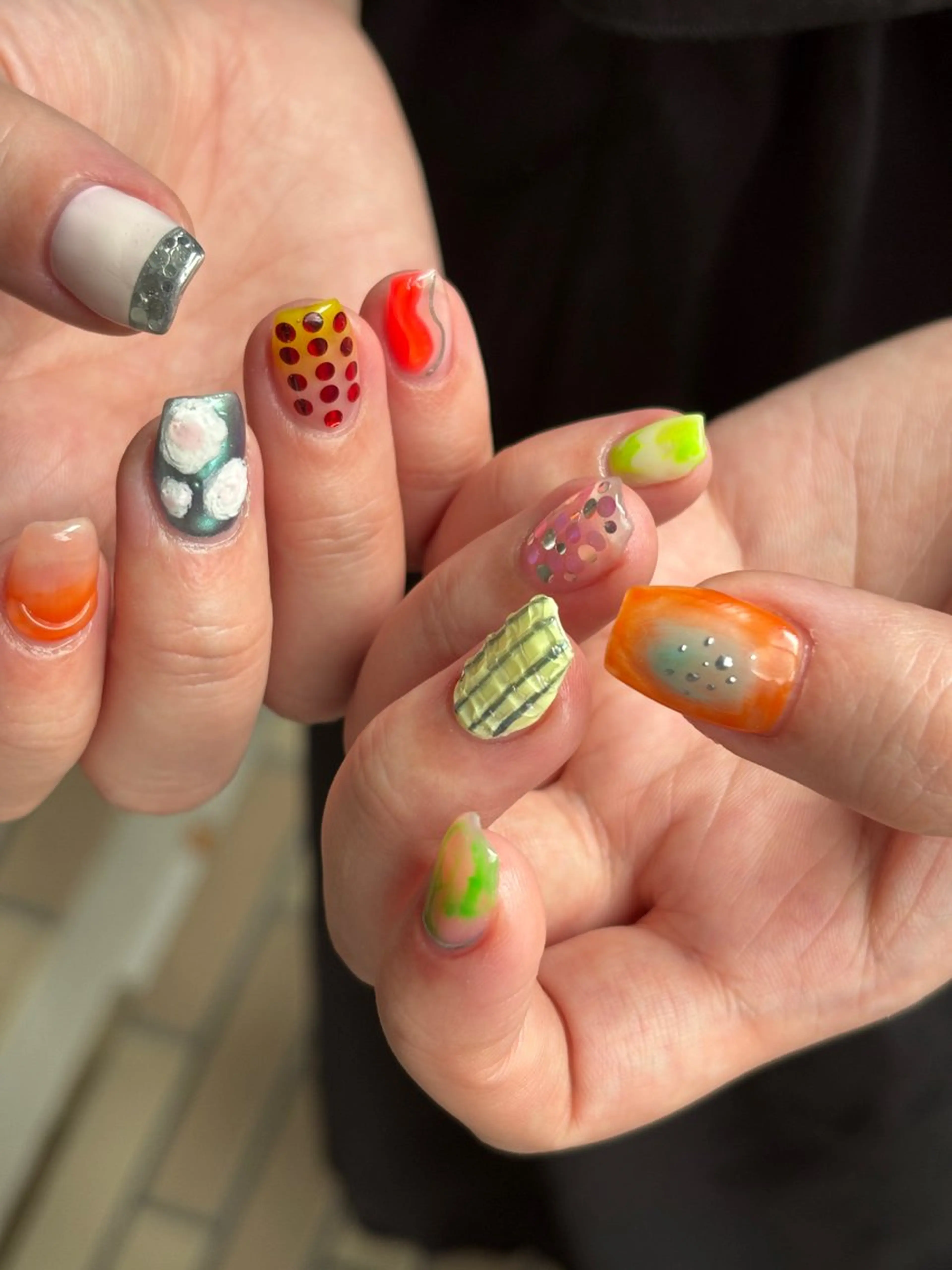 ネイル アートネイル クリアネイル 韓国ネイル ラメ(グリッター) マグネットネイル ハンドネイル nailist SAYAのネイルデザイン