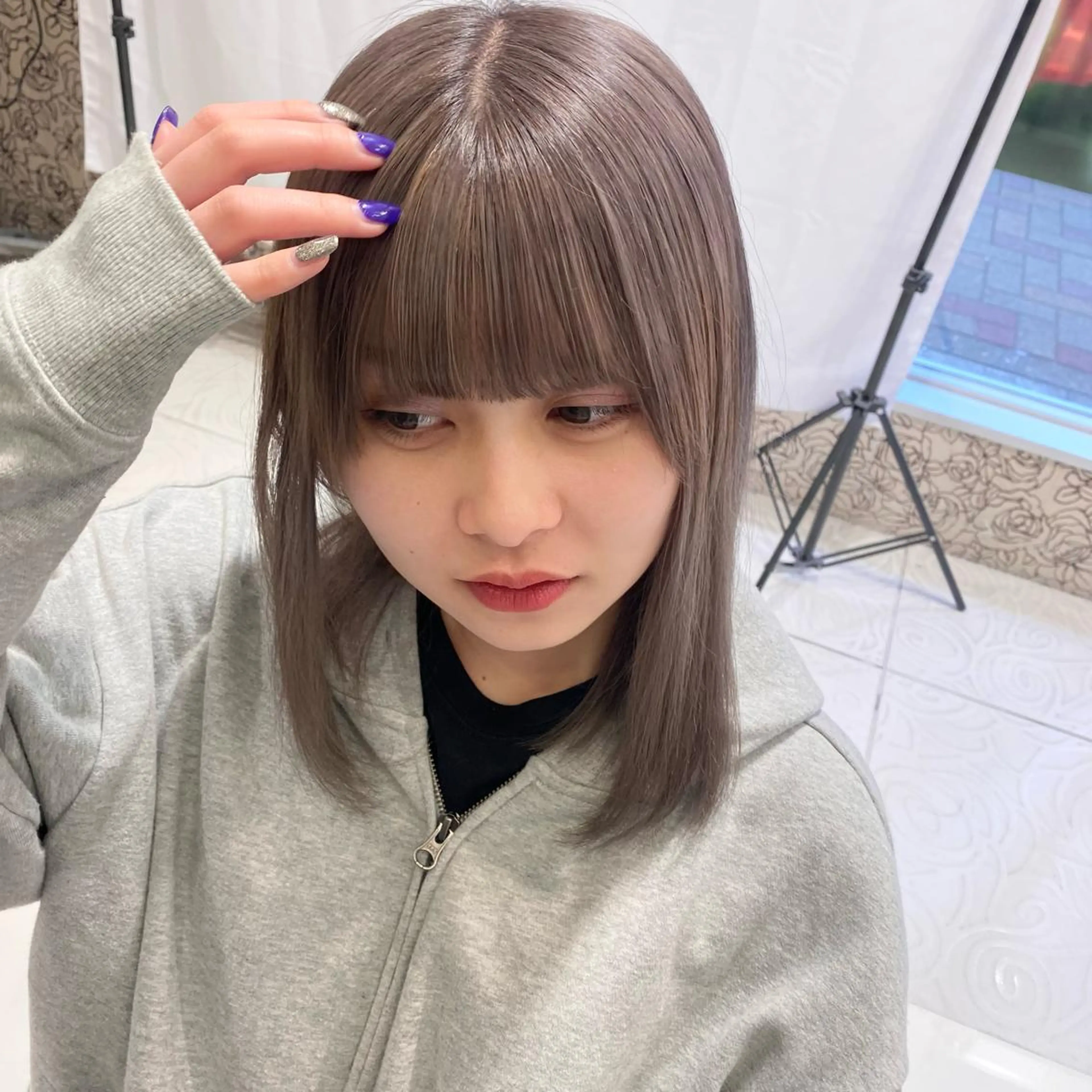 ミディアム ヘアカラー トリートメント MAKI🦋 GRANDE Lyのヘアスタイル
