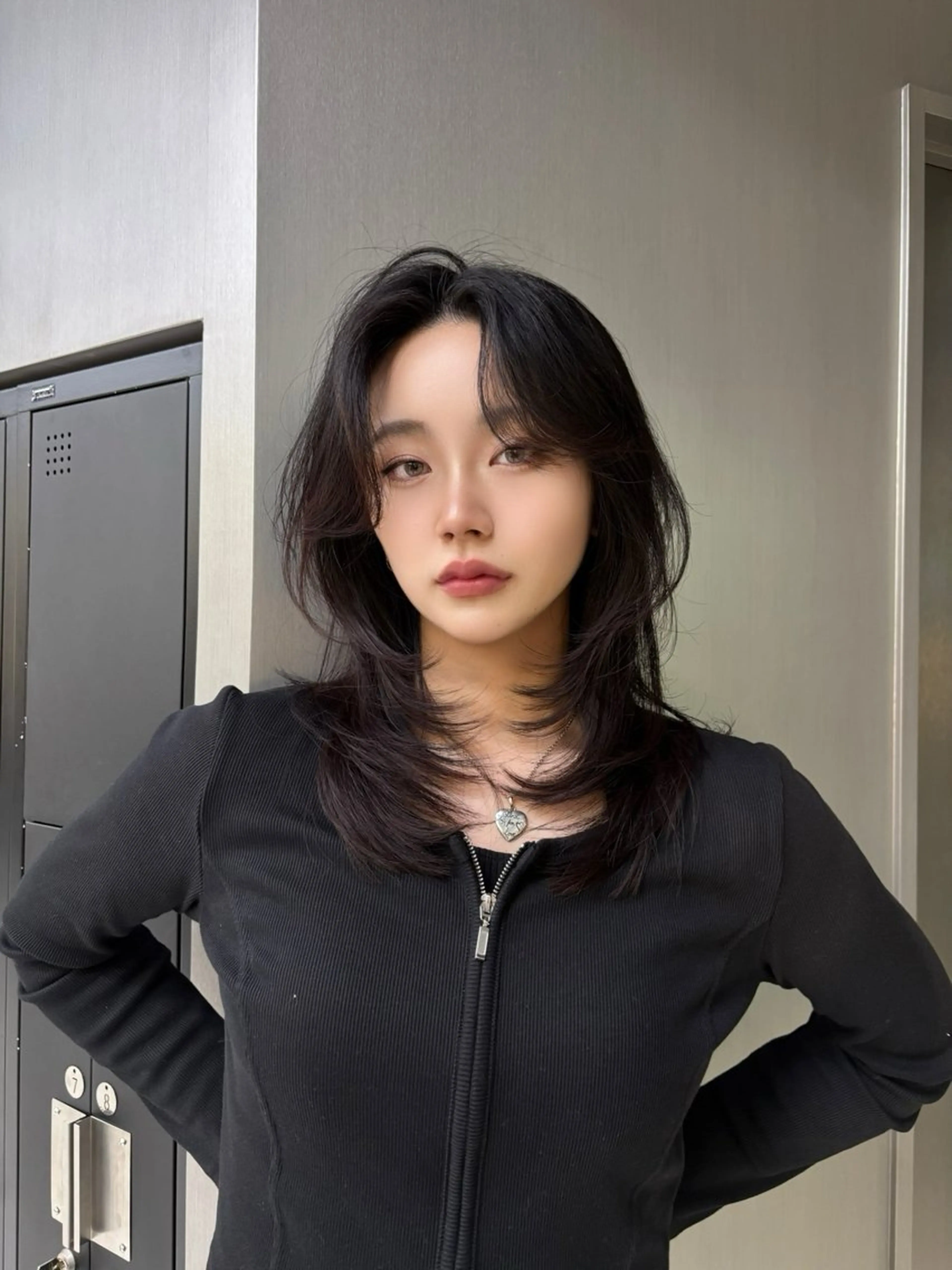 セミロング ハッシュカット 韓国風ヘア カット ヘッドスパ SHOUHEI .のヘアスタイル