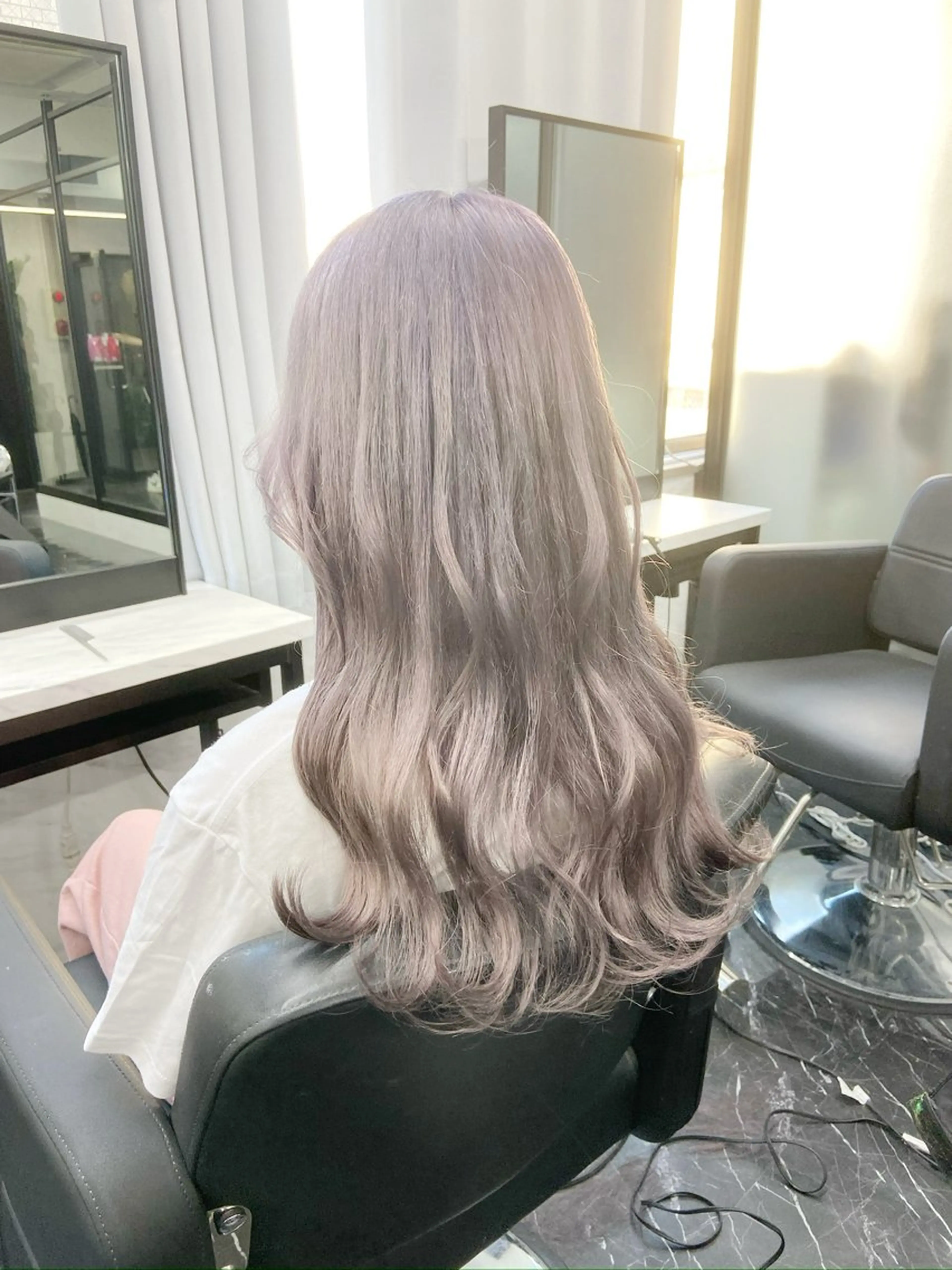 ロング カラー ハイトーンカラー ミルボンAujua認定サロン Ria  OSAKA 梅田所属・メンズ特化/ マンツーマン/Ryuのヘアスタイル