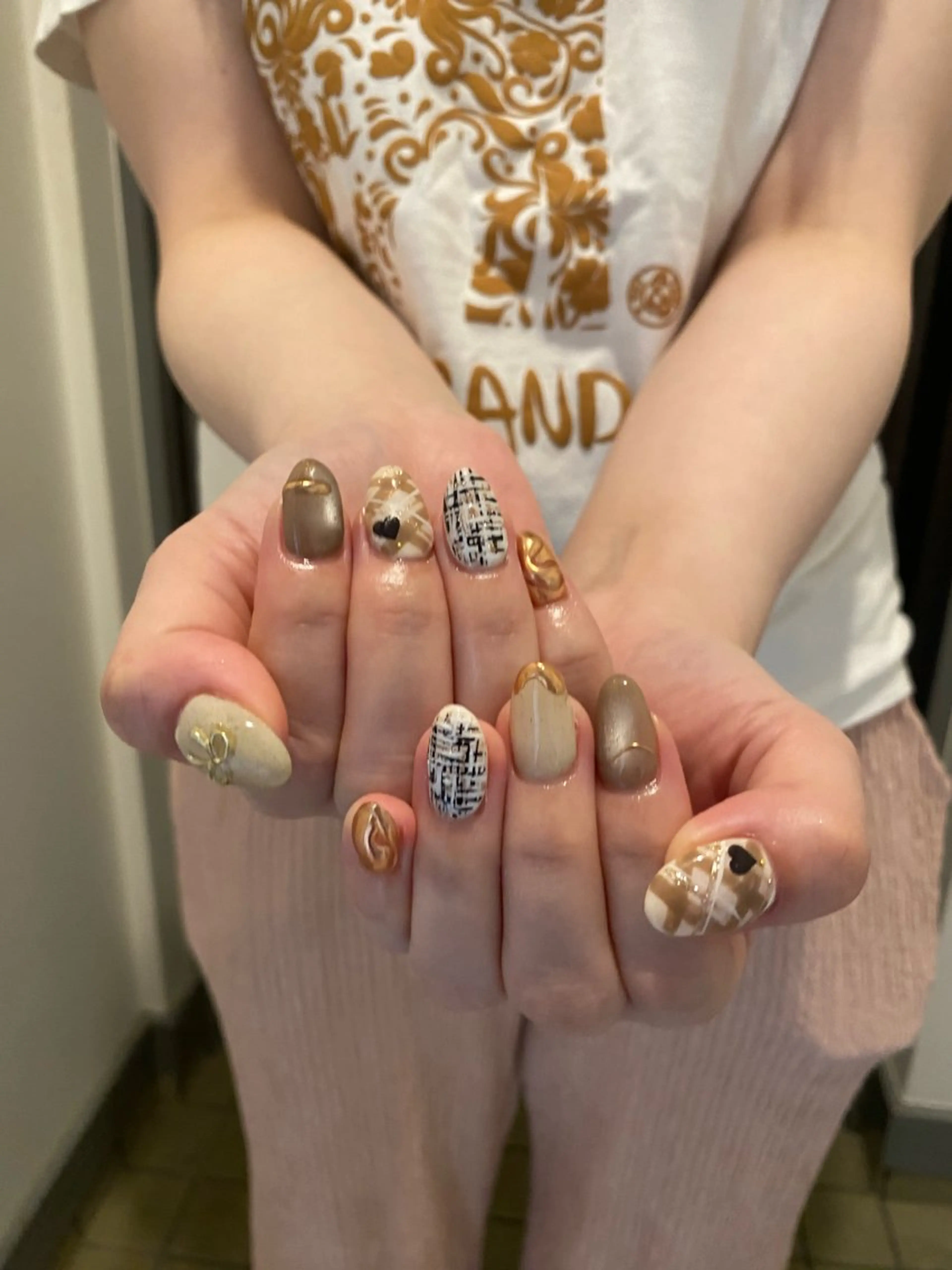 ネイル ツイードネイル KAONAIL 入間店所属・KAONAIL 入間店【rio】のネイルデザイン