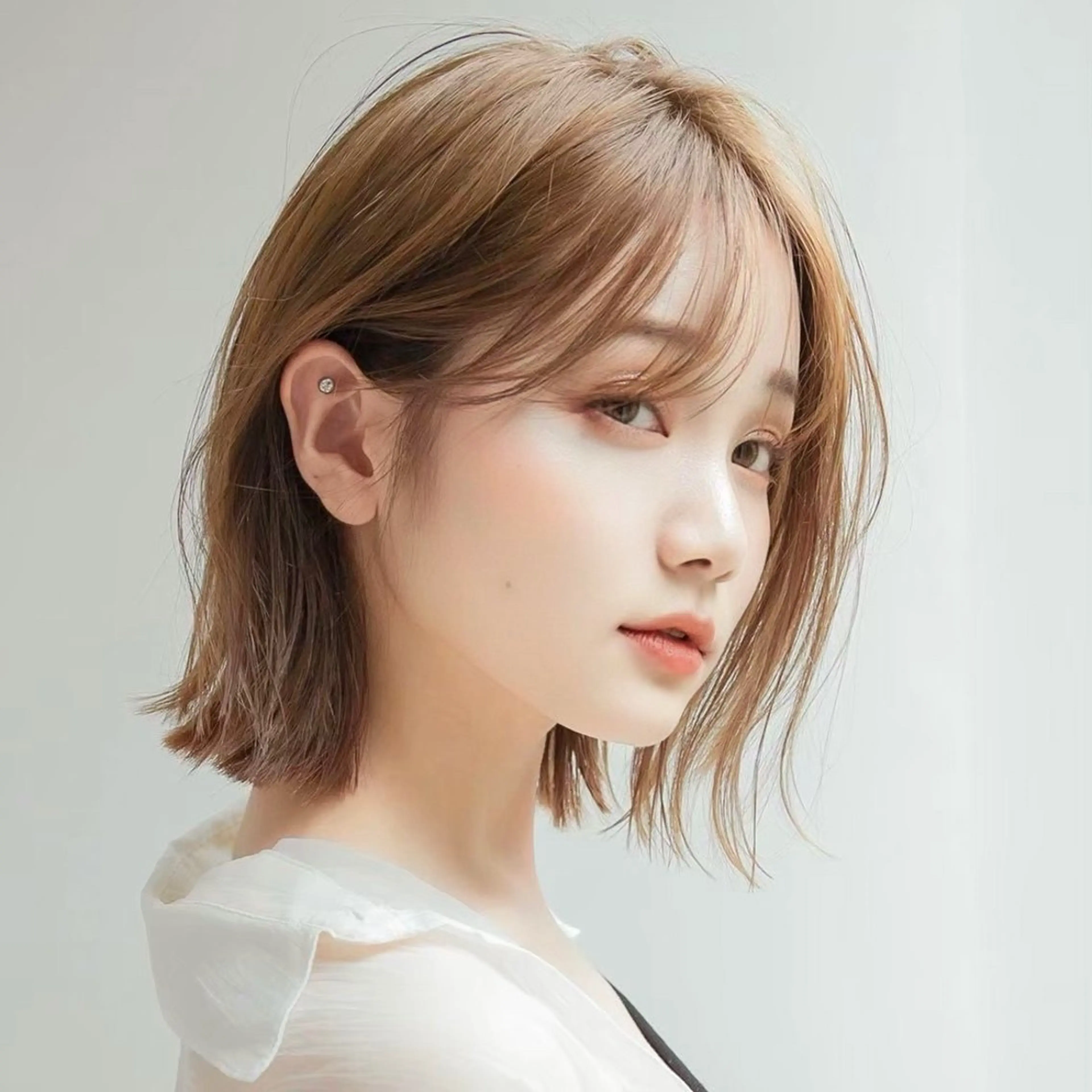 ショート カラー カット ヘアカラー トリートメント 韓国/ボブ/レイヤー /髪質改善/まさ❣️のヘアスタイル