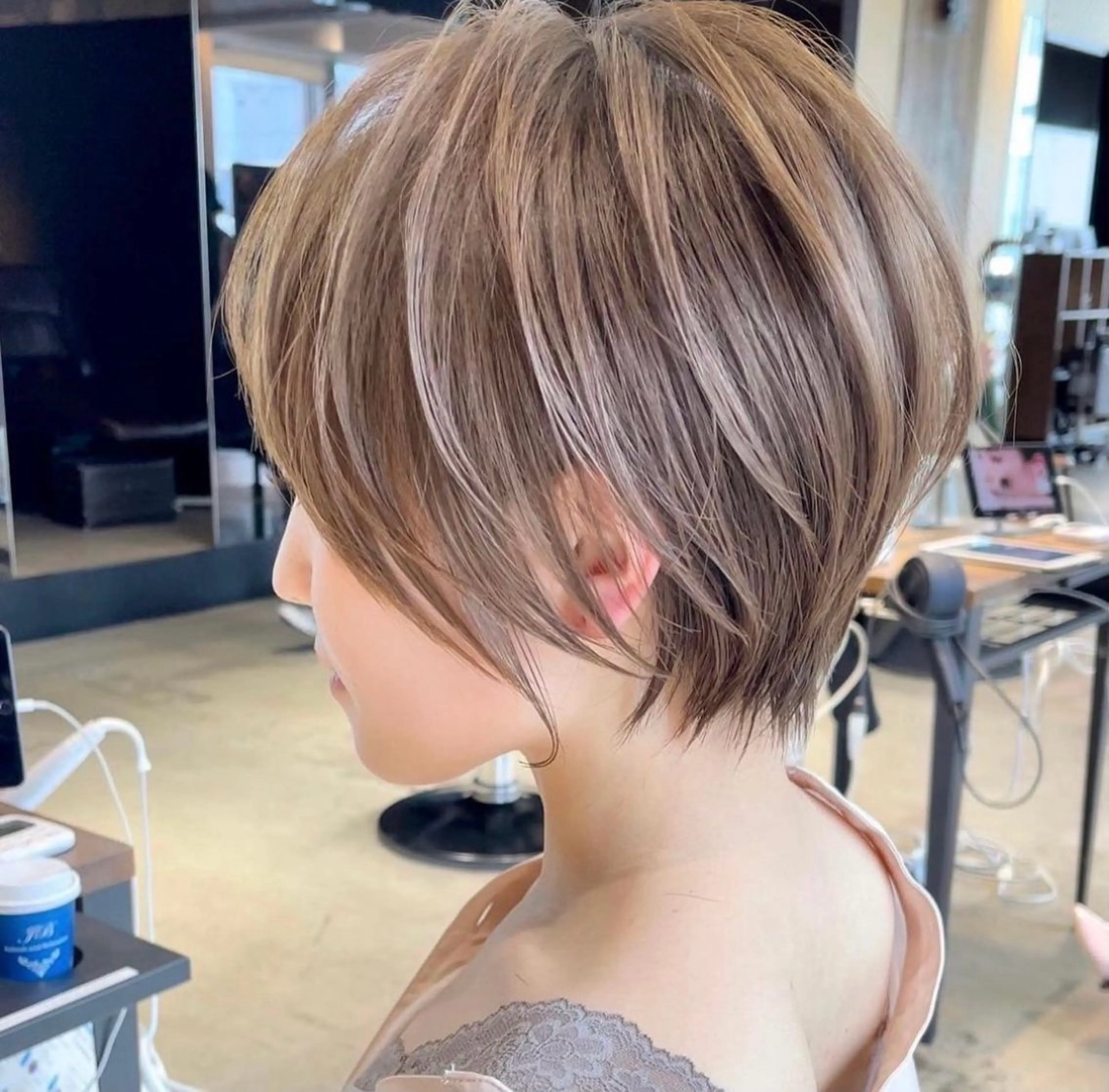 ショート カット トリートメント ✨−5歳大人ショート ヘア✨れいじのヘアスタイル