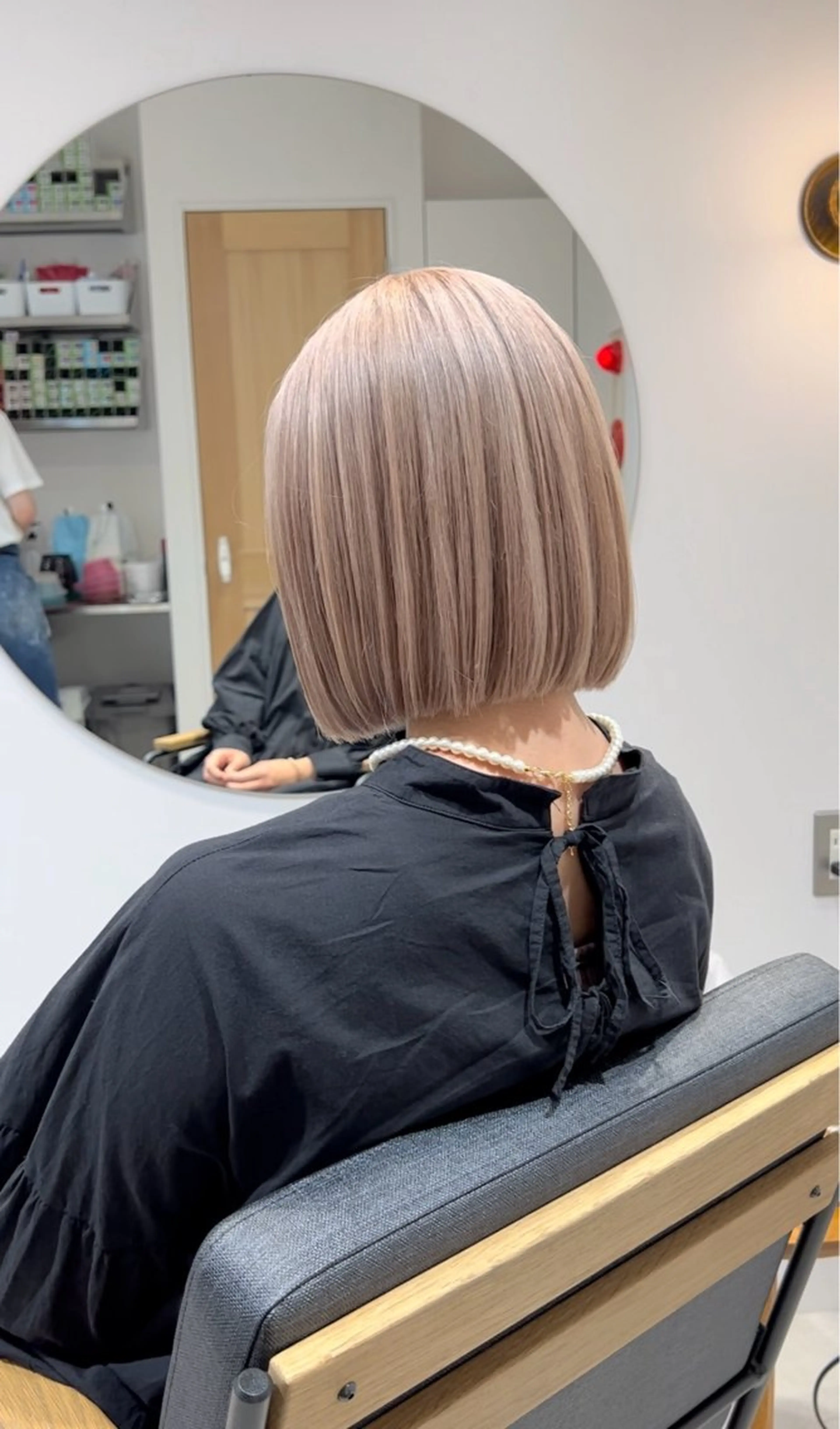 ショート カラー パーマ/ボブ /レイヤー チヒロのヘアスタイル