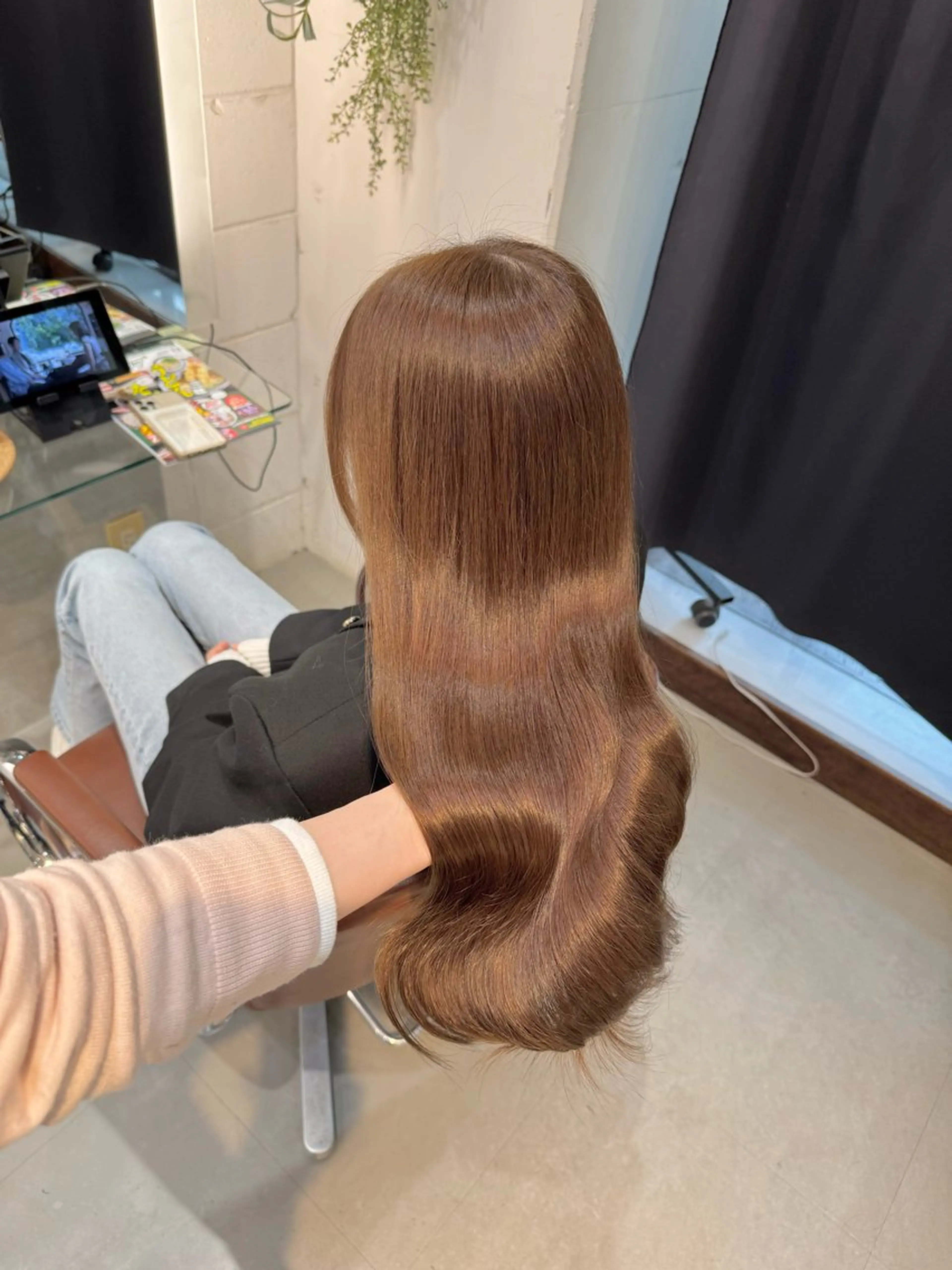 ロング カラー ベージュカラー CHiC ミサキのマツエク・マツパデザイン