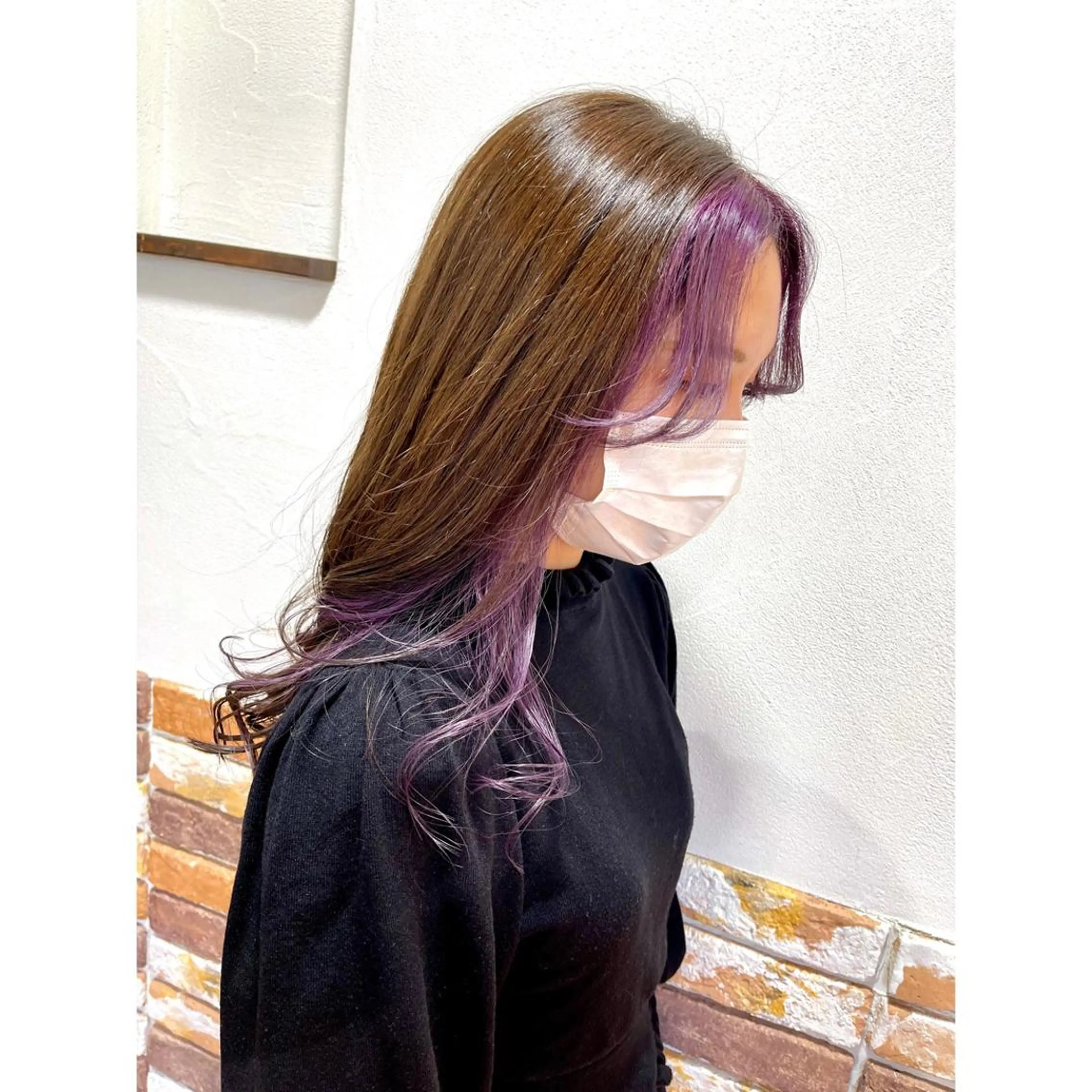 大人気❣カット+サイドインナーカラーorイヤリングカラー♥ポイントブリーチの写真