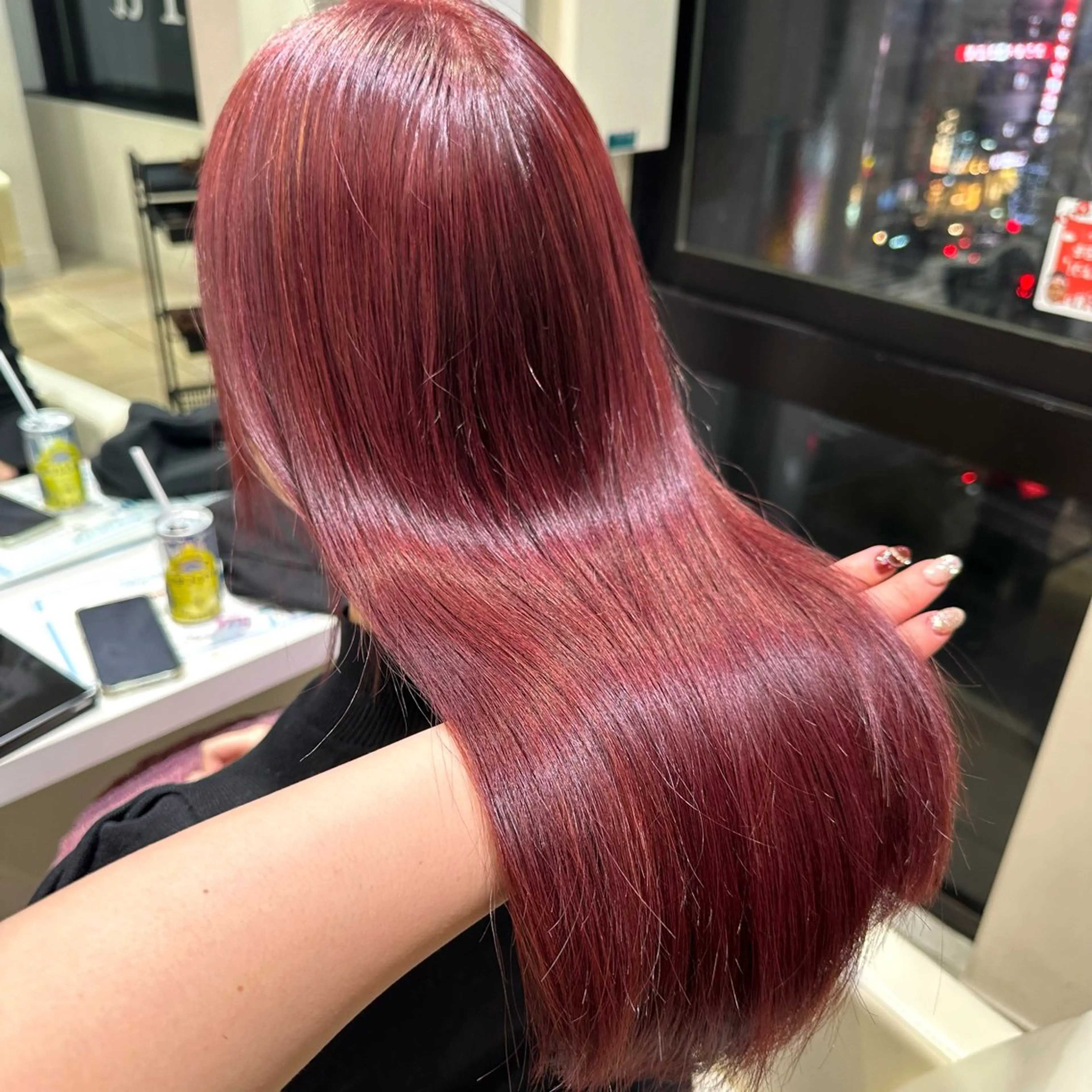 ロング ヘアカラー トリートメント 新宿/艶カラー 🎀エクステKANAのヘアスタイル