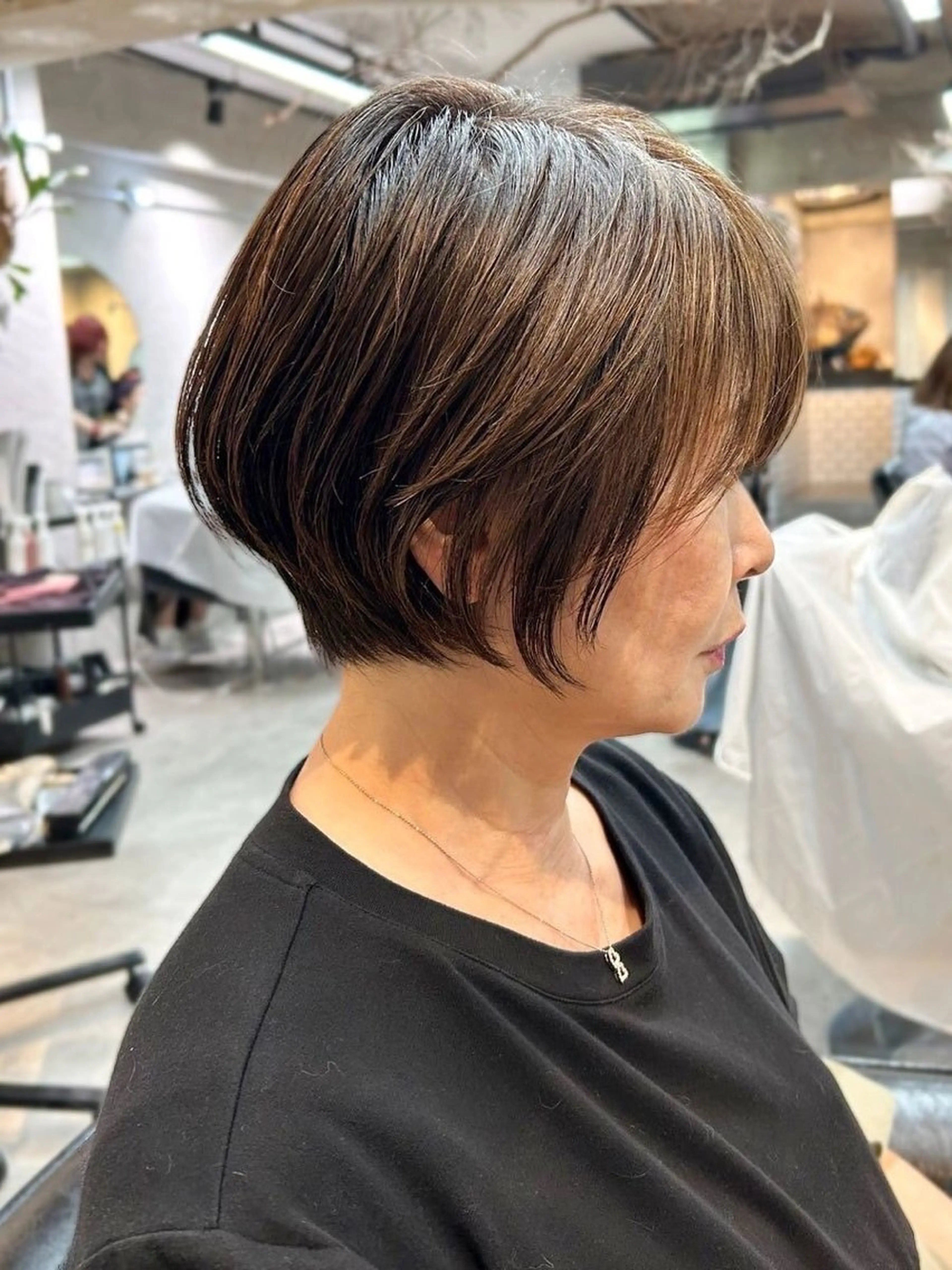 ショート カラー ハイライトカラー ハイライト 髪質改善 ショートヘア カット ヘアカラー 内藤　宏紀 tidasmileのヘアスタイル