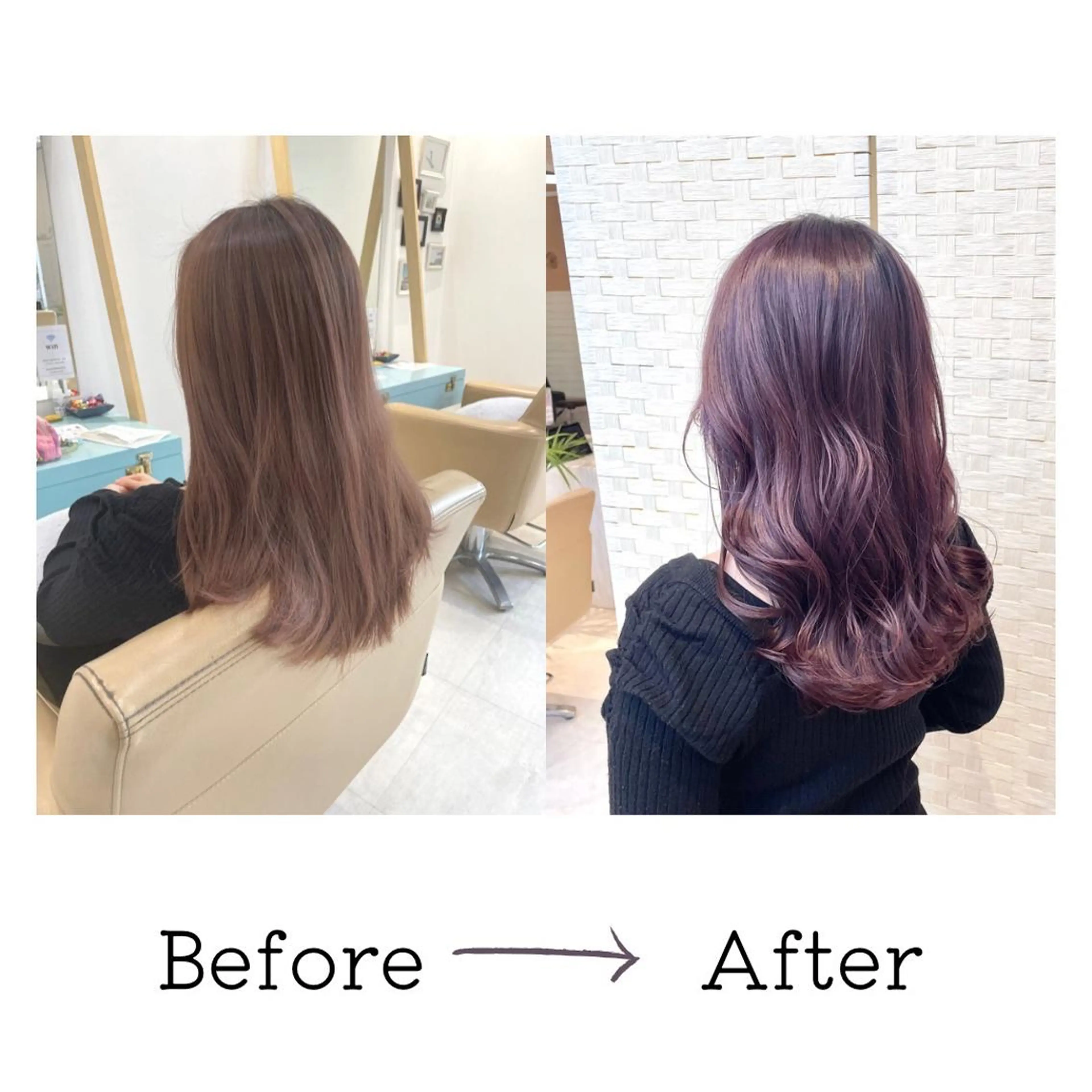 セミロング カラー 💫小顔カット TAROのヘアスタイル