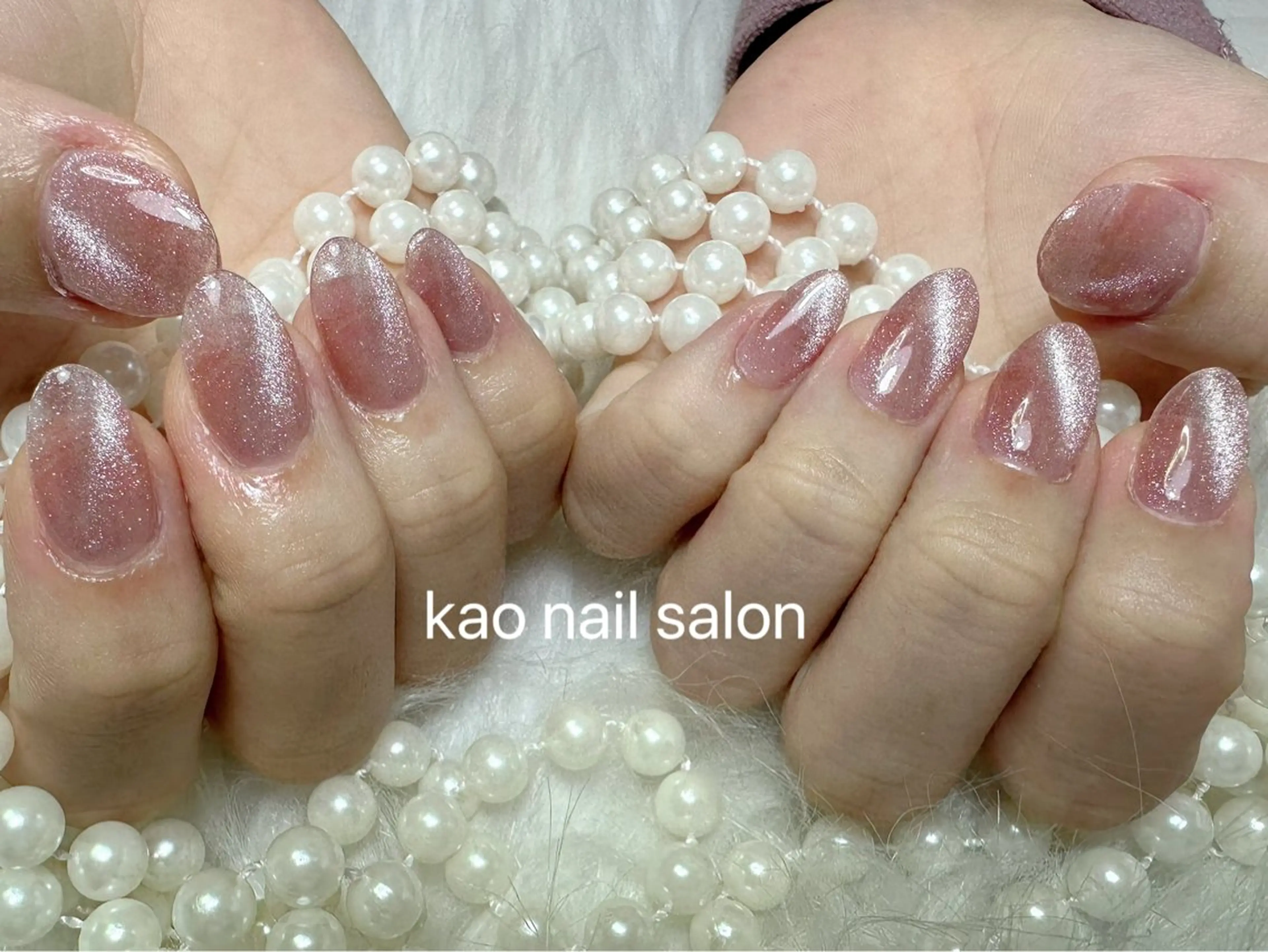 ネイル ハンドネイル kao nail マグネット/長さだしのネイルデザイン
