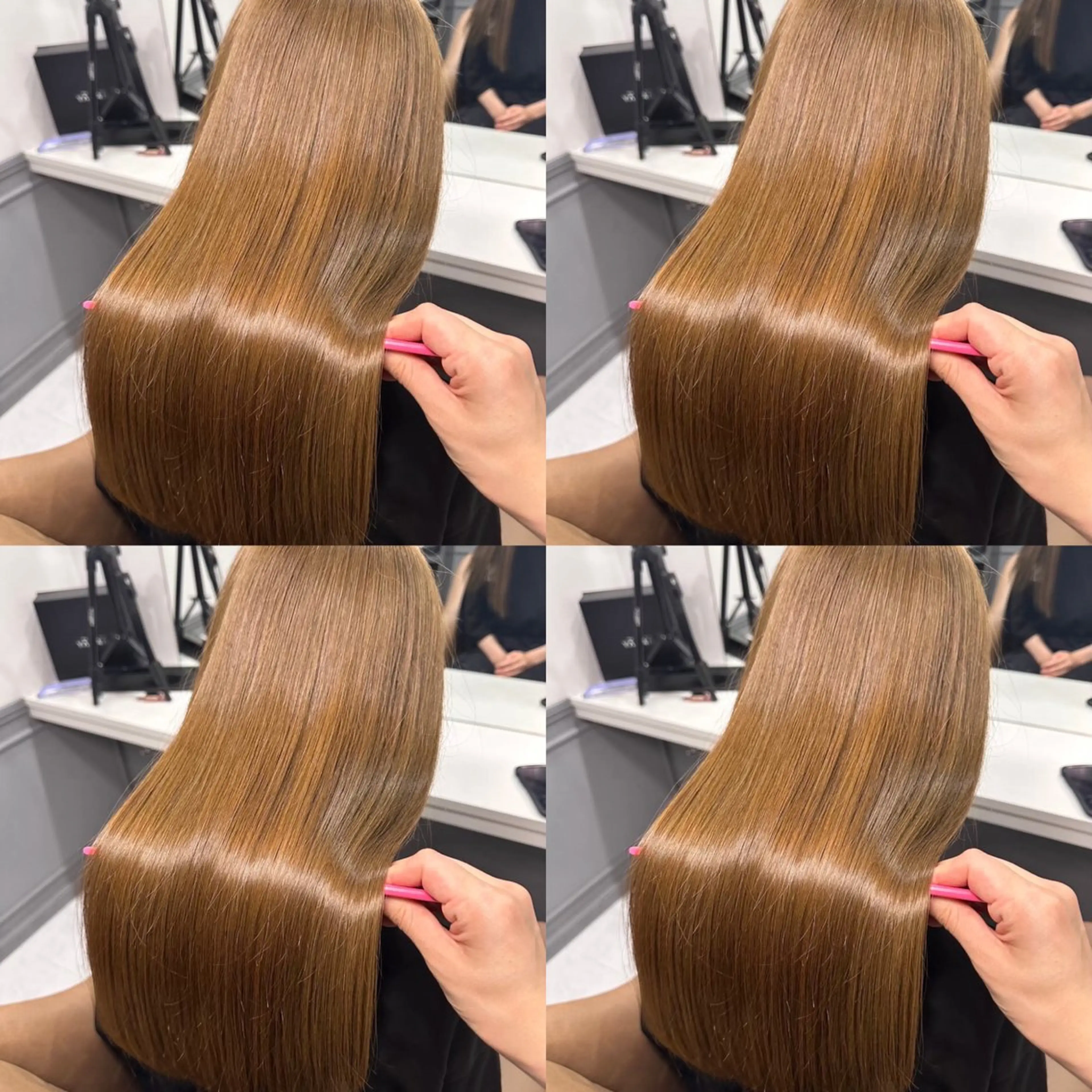 ロング カラー トリートメント 髪質改善/透明感ヘア にちか🐰のヘアスタイル