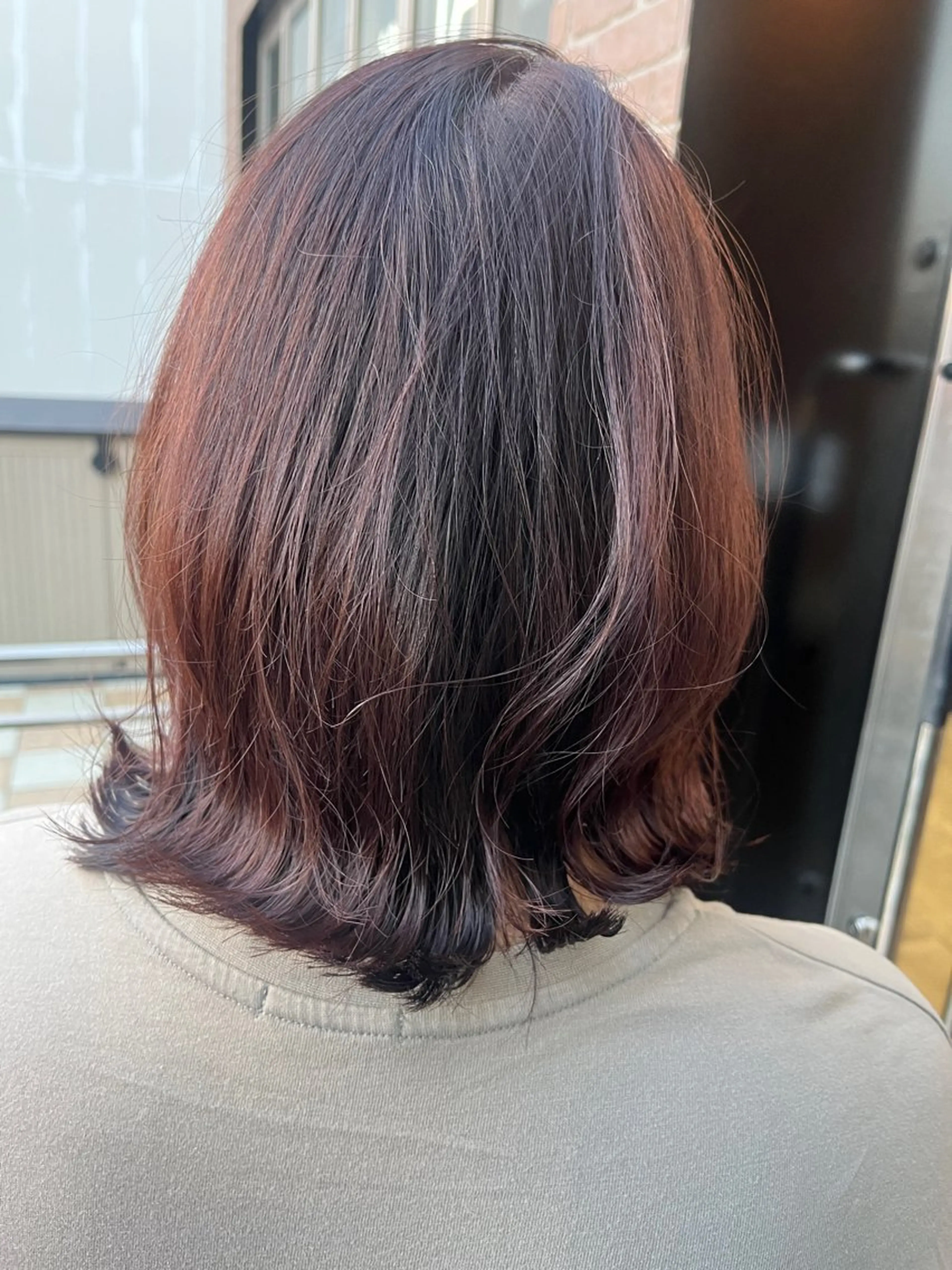 ミディアム カラー メンズ 久木原 ゆりのヘアスタイル