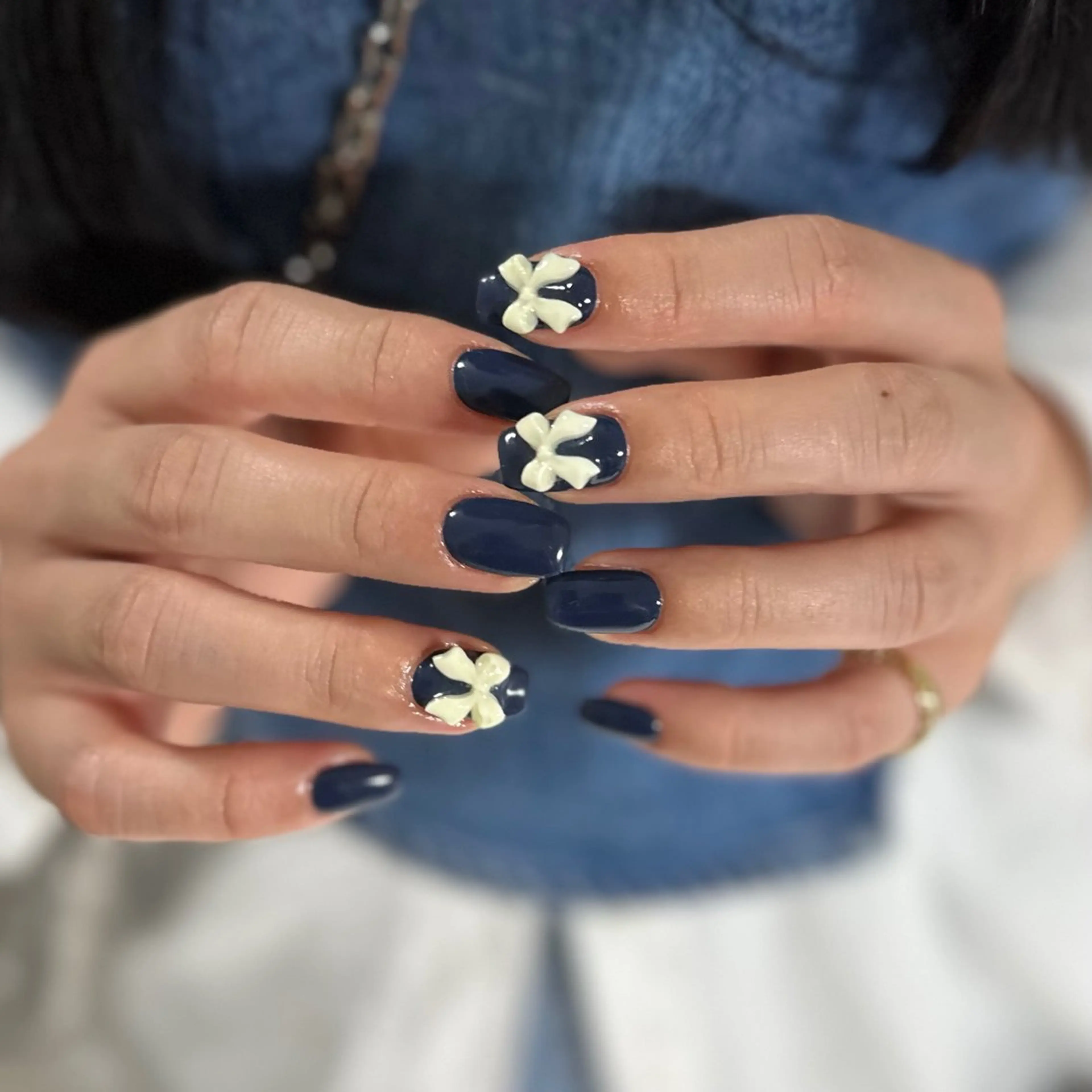 ネイル リボン nail Uyuのネイルデザイン