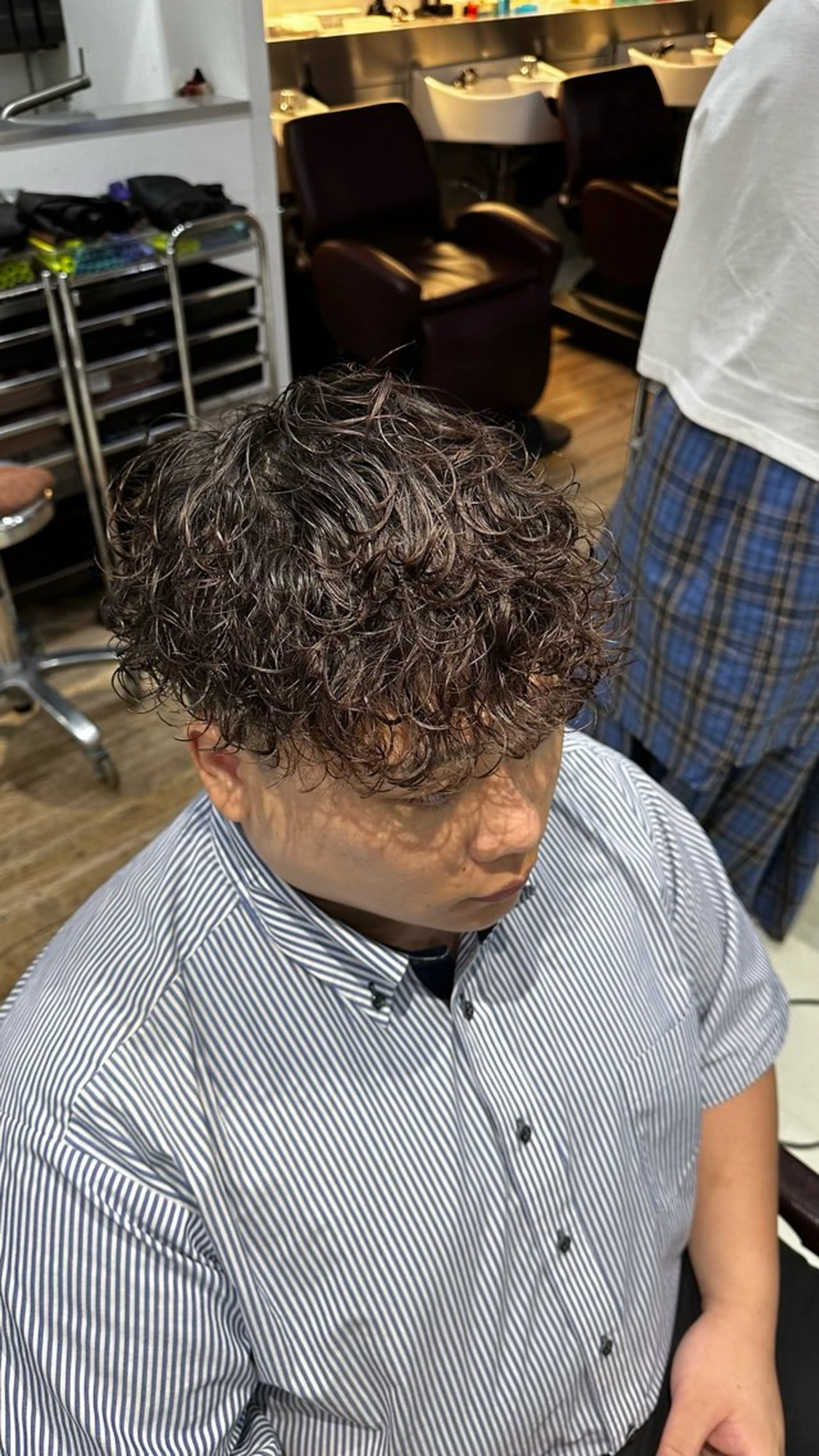 パーマ メンズ カット パーマ fifth原宿 宮部蓮のヘアスタイル