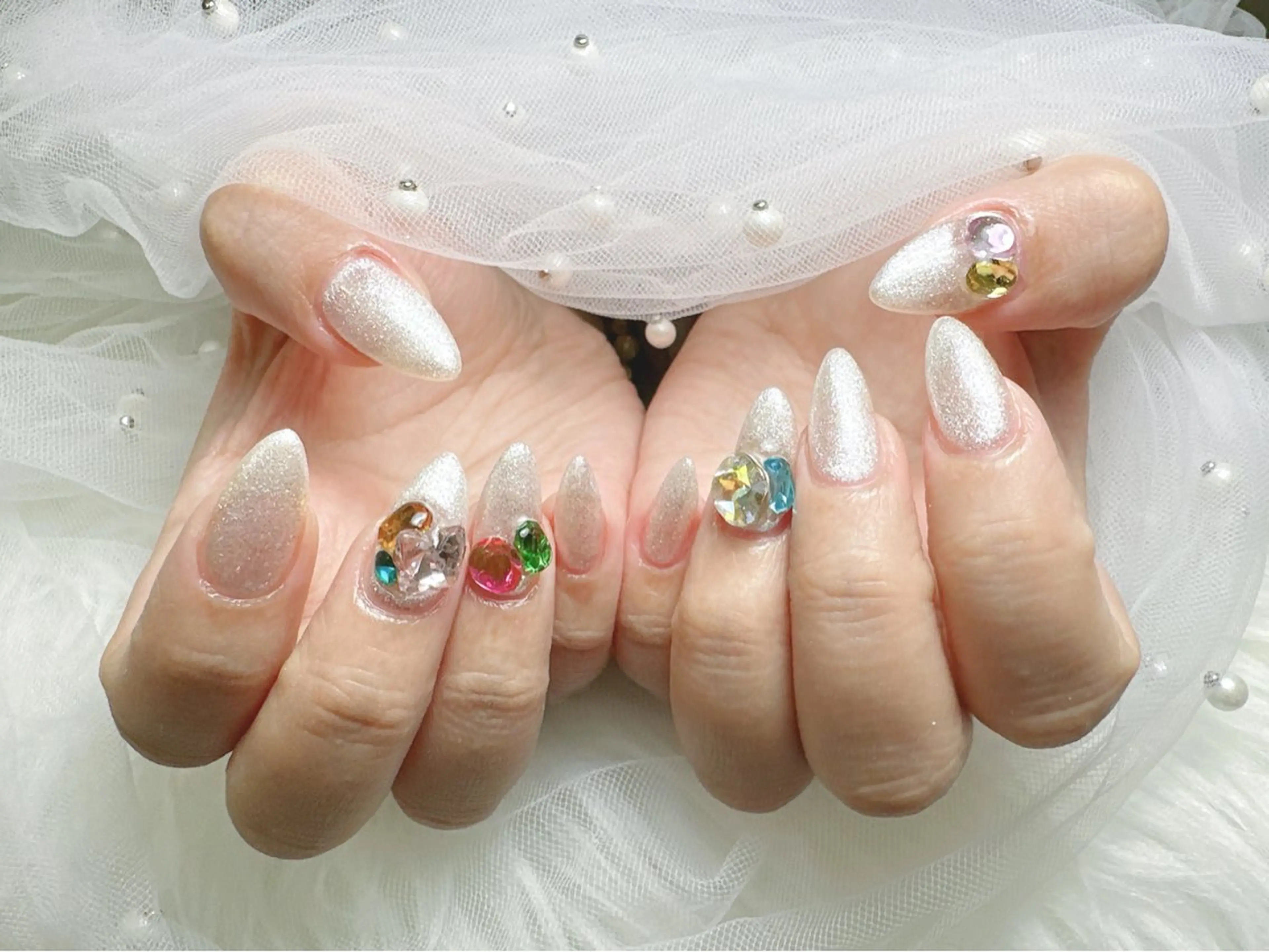 ネイル ハンドネイル 【Eclat ｴｸﾗ】nail＆beauty所属・Eclat〔ｴｸﾗ〕 MOEKA𝜗𝜚*のネイルデザイン