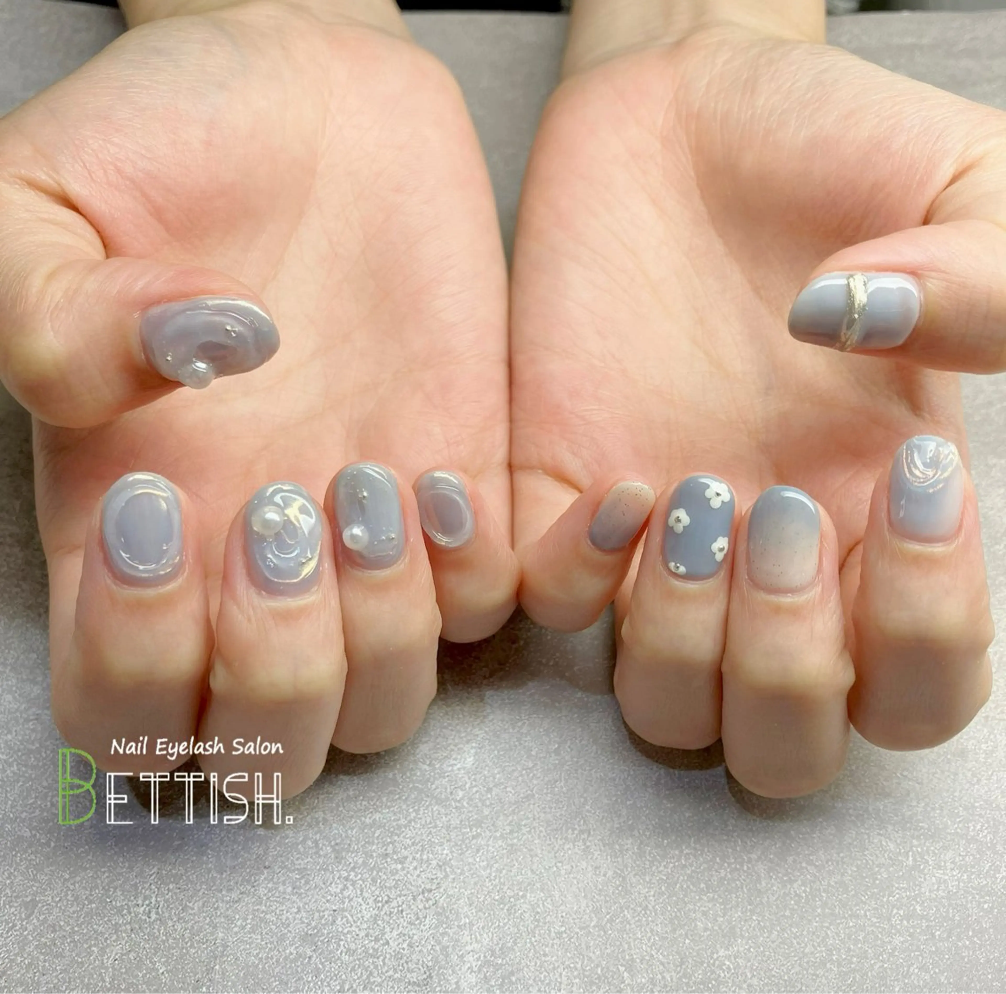ネイル ブルー BETTISH. KUMIKO☺︎︎のネイルデザイン