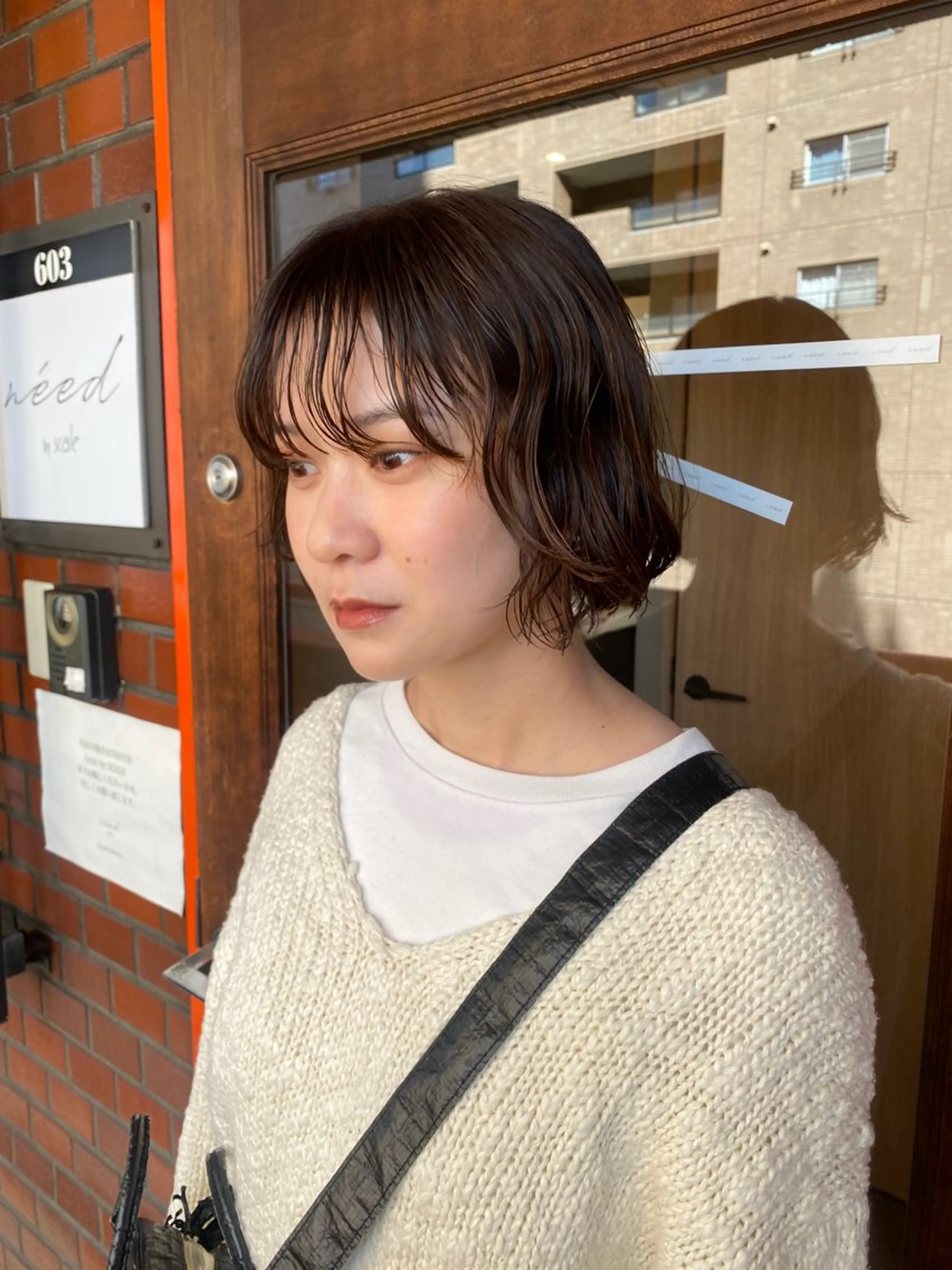 ショート カット パーマ みやけ ひなのヘアスタイル